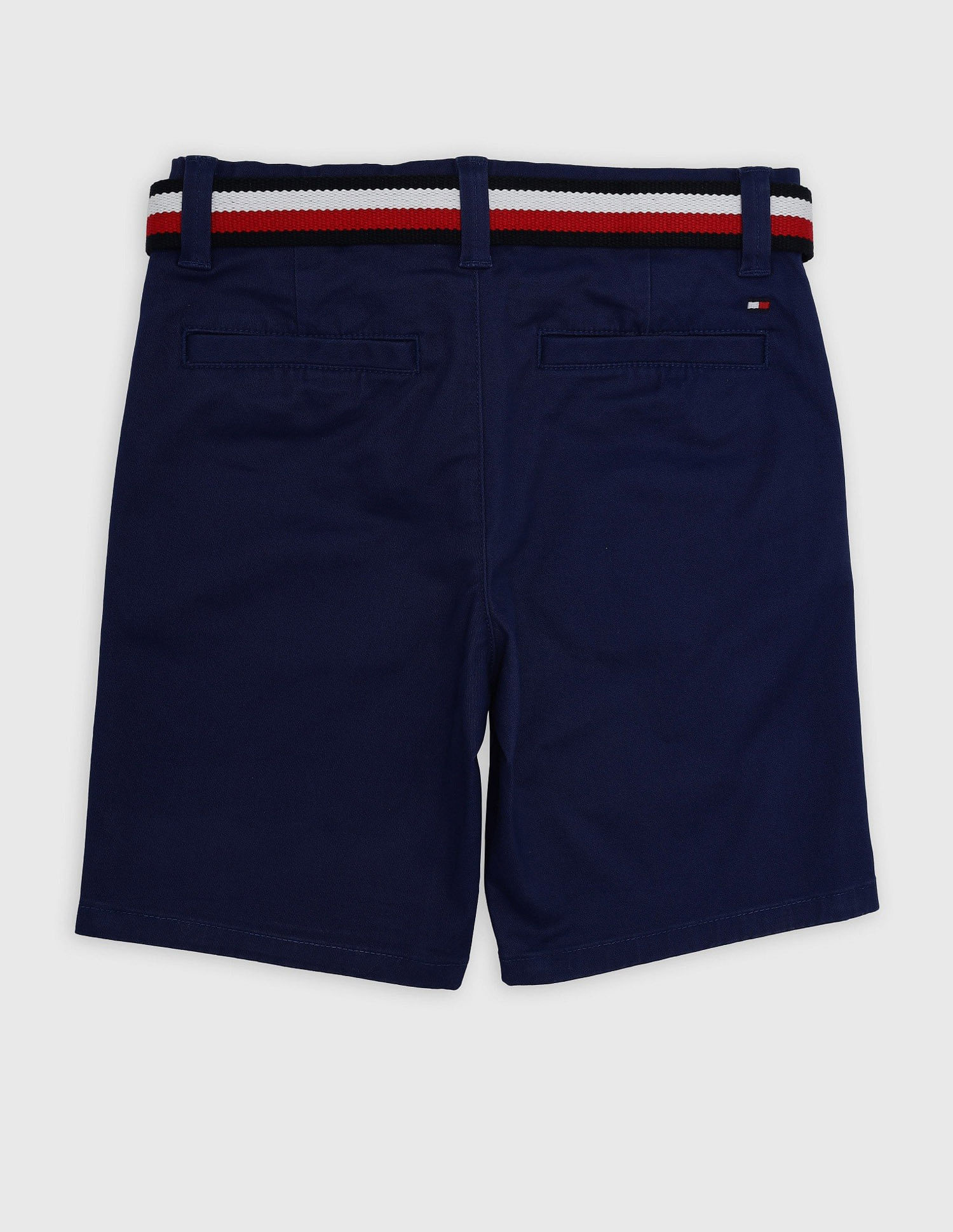 Tommy Hilfiger Boys Blue Solid Shorts