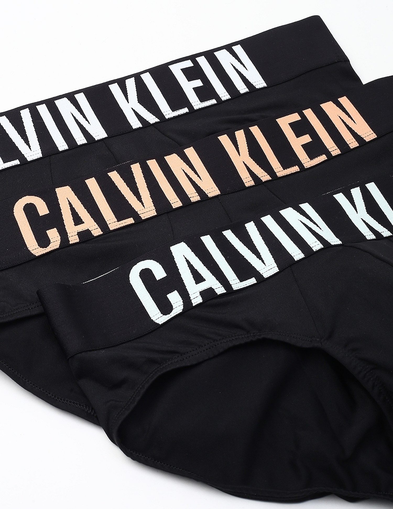 Calvin Klein Underwear Solid Multi Low Rise Briefs - Pack Of - 3
