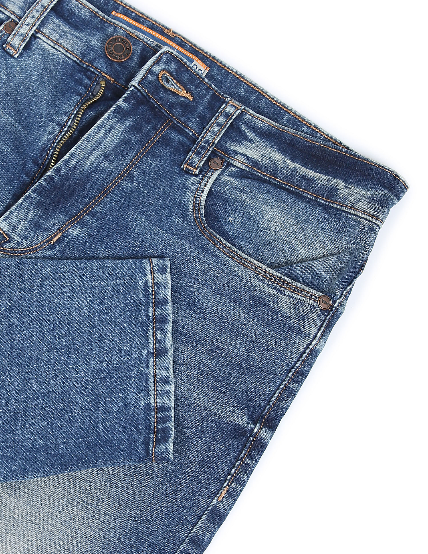 Flying Machine Stone Wash MJ Mankle Slim Fit Jeans