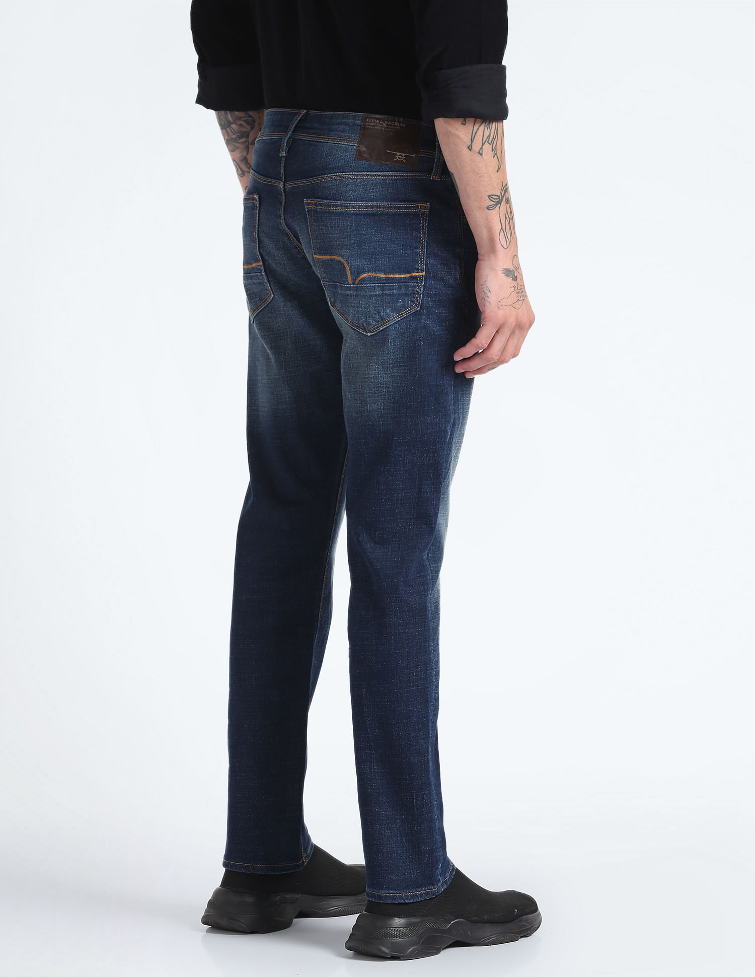 Flying Machine Slim Tapered Fit Stone Wash Jeans