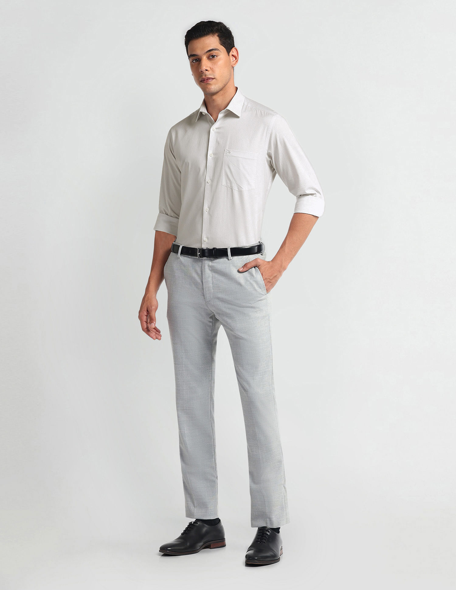 Arrow Geometric Print Pure Cotton Shirt