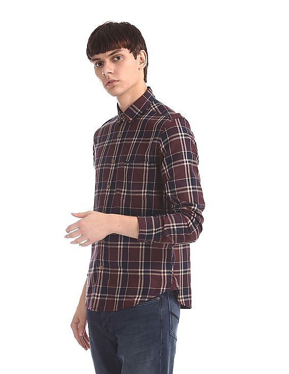 U.S. Polo Assn. Denim Co. Button Down Collar Check Shirt