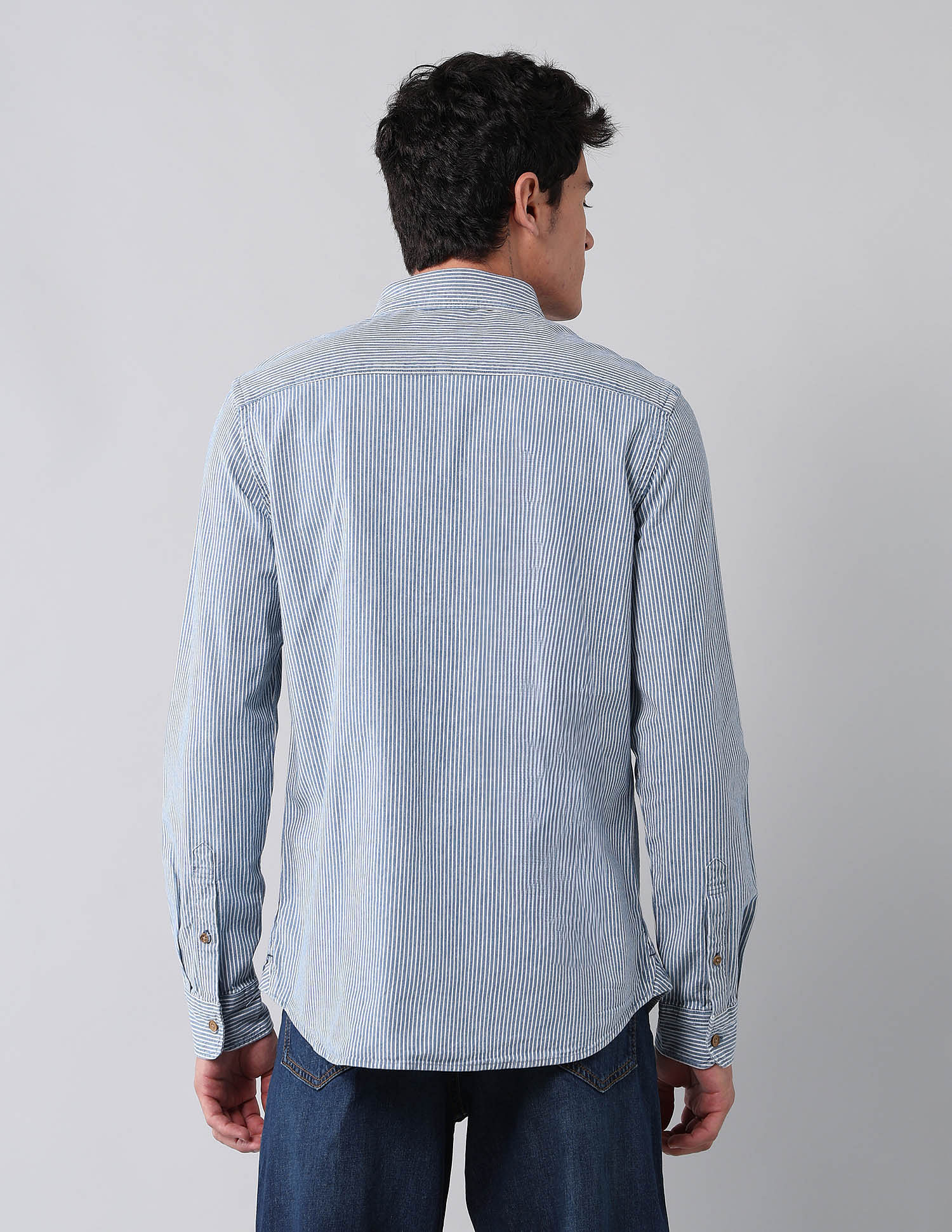 U.S. Polo Assn. Denim Co. Vertical Striped Pure Cotton Shirt