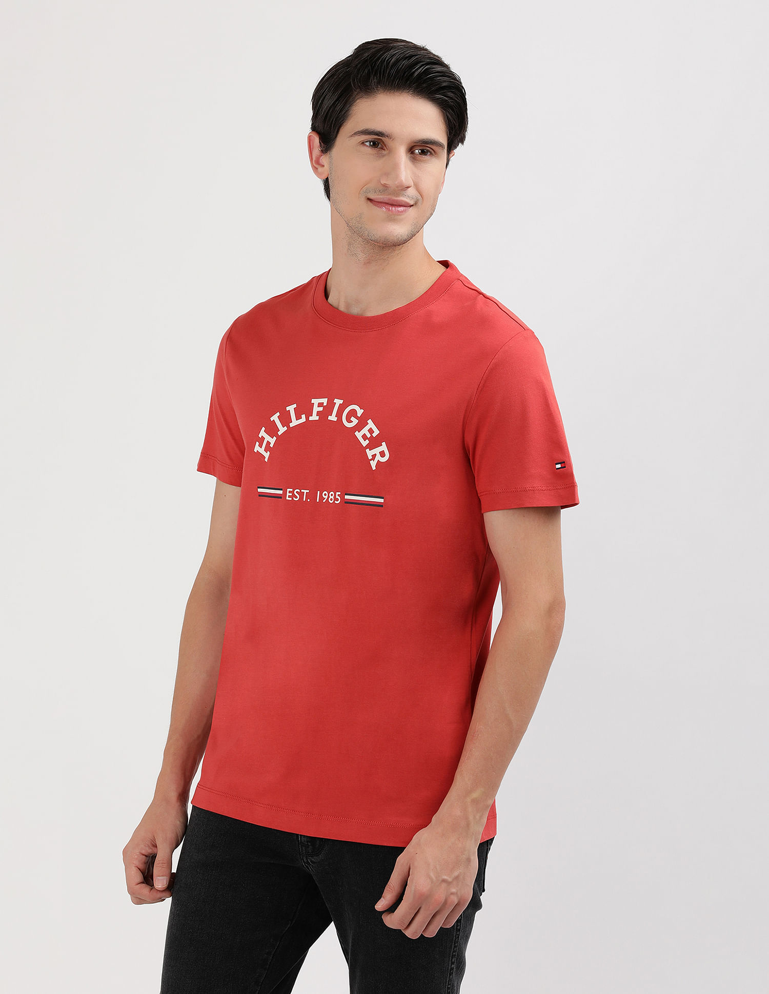 Tommy Hilfiger Arch Logo Cotton T-Shirt
