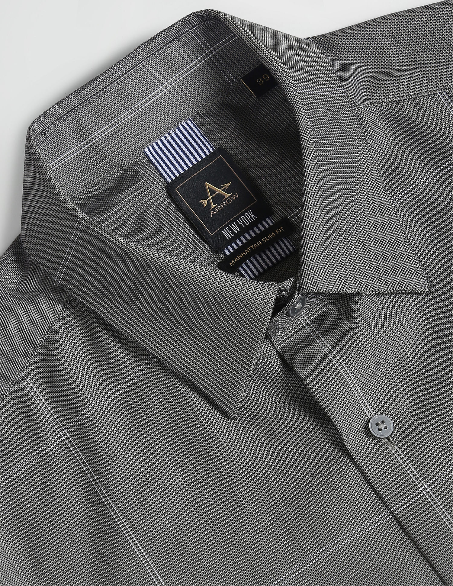Arrow Newyork Outline Check Matrix Shirt