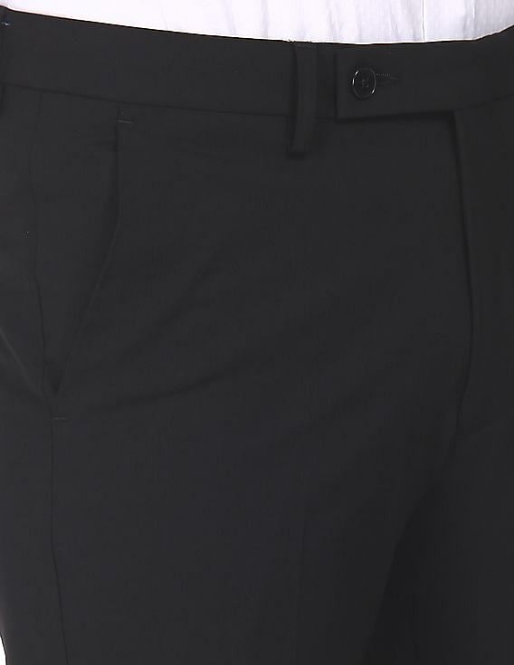 Men's Cotton Tailored Trousers - Black - Pangaia-saigonsouth.com.vn