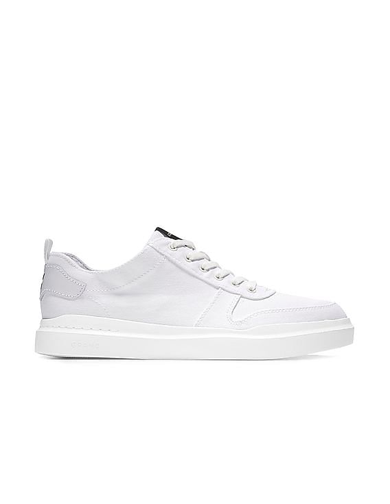 Cole Haan Men White Grandpro Rally Canvas Court Sneakers