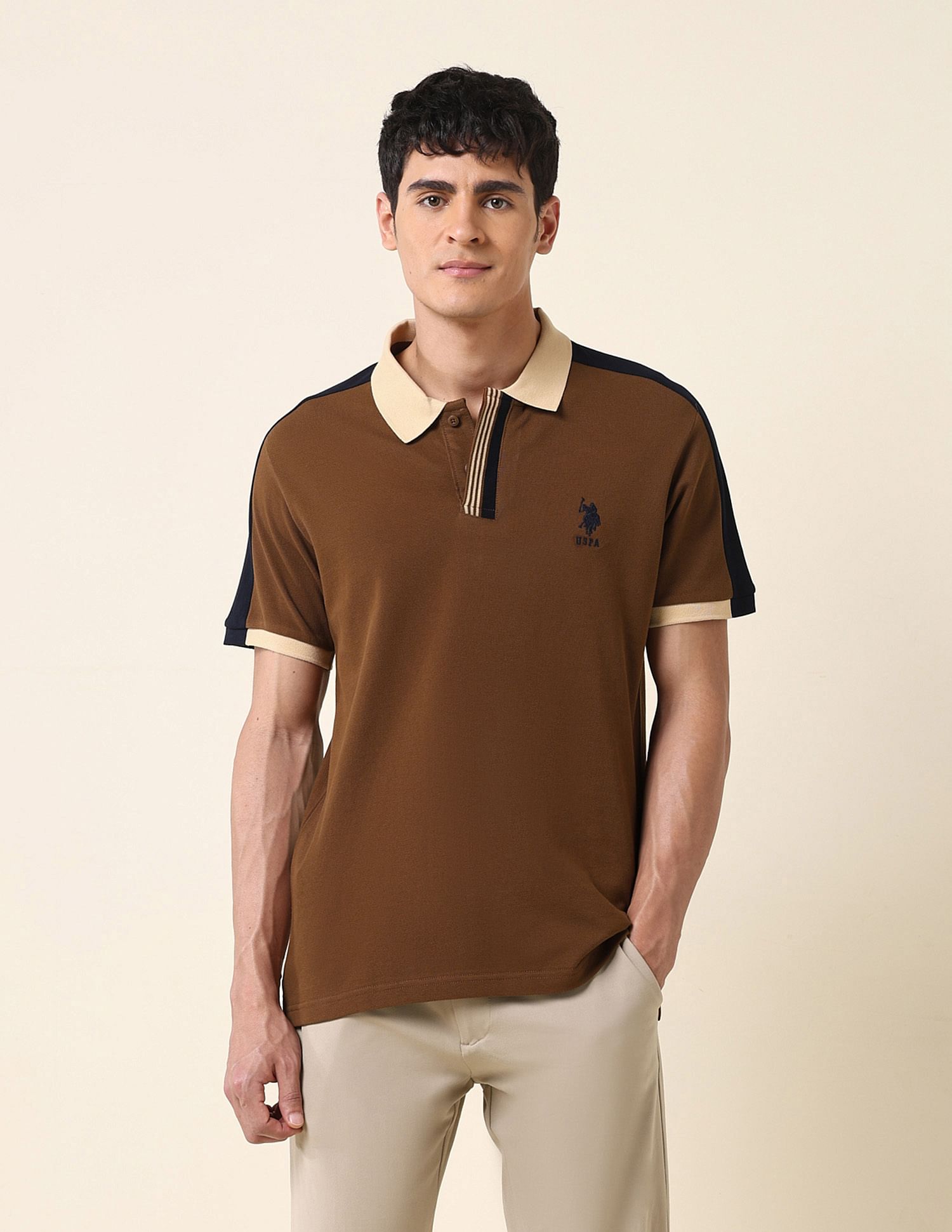 U.S. Polo Assn. Solid Slim Fit Polo Shirt