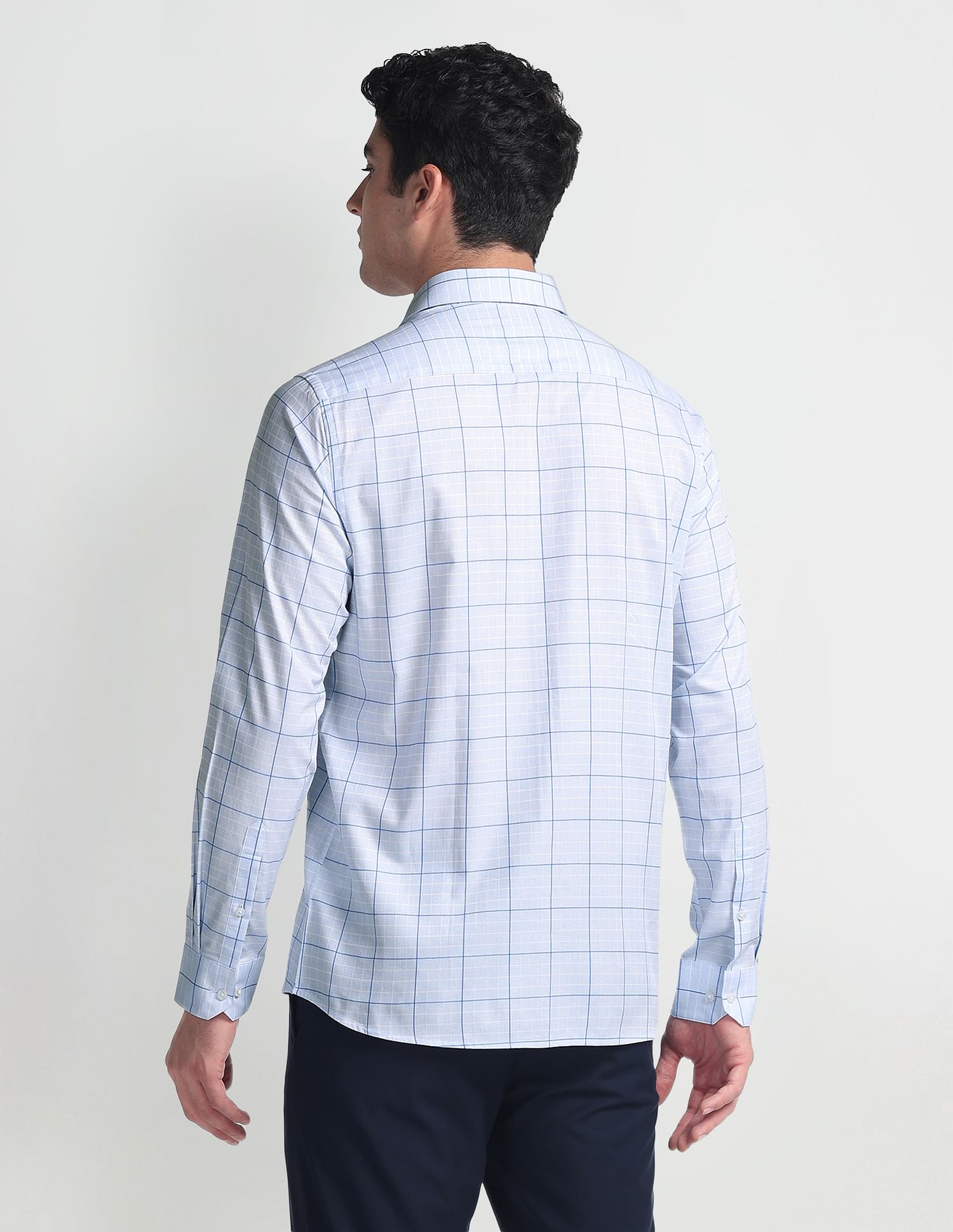 Arrow Graph Check Manhattan Slim Shirt