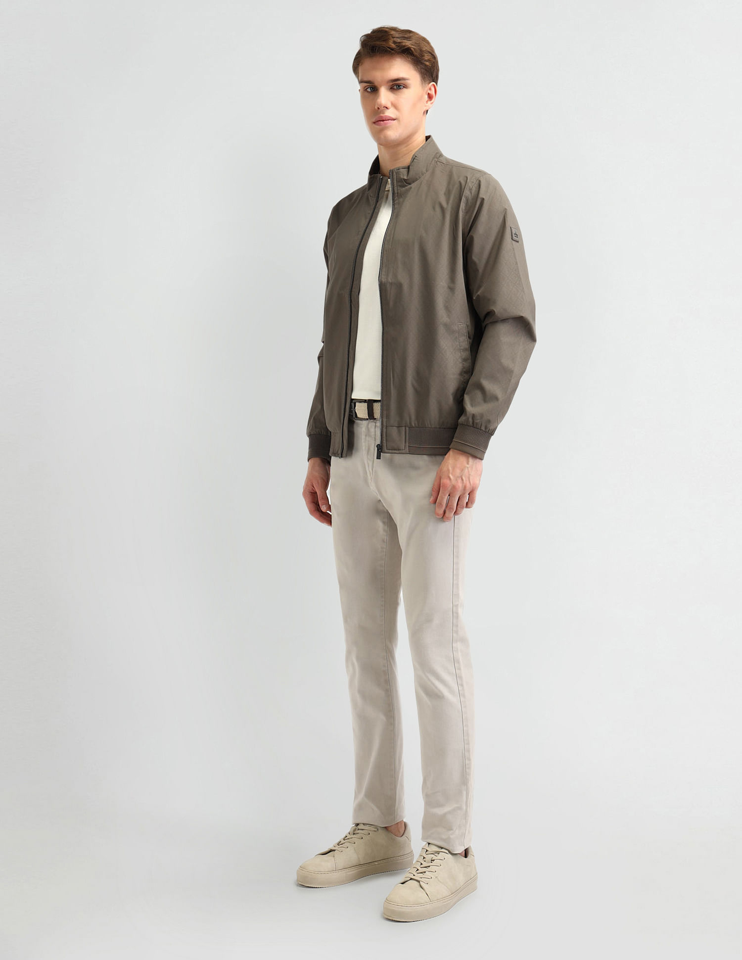 Arrow Sport Textured Regular fit Wind Cheater