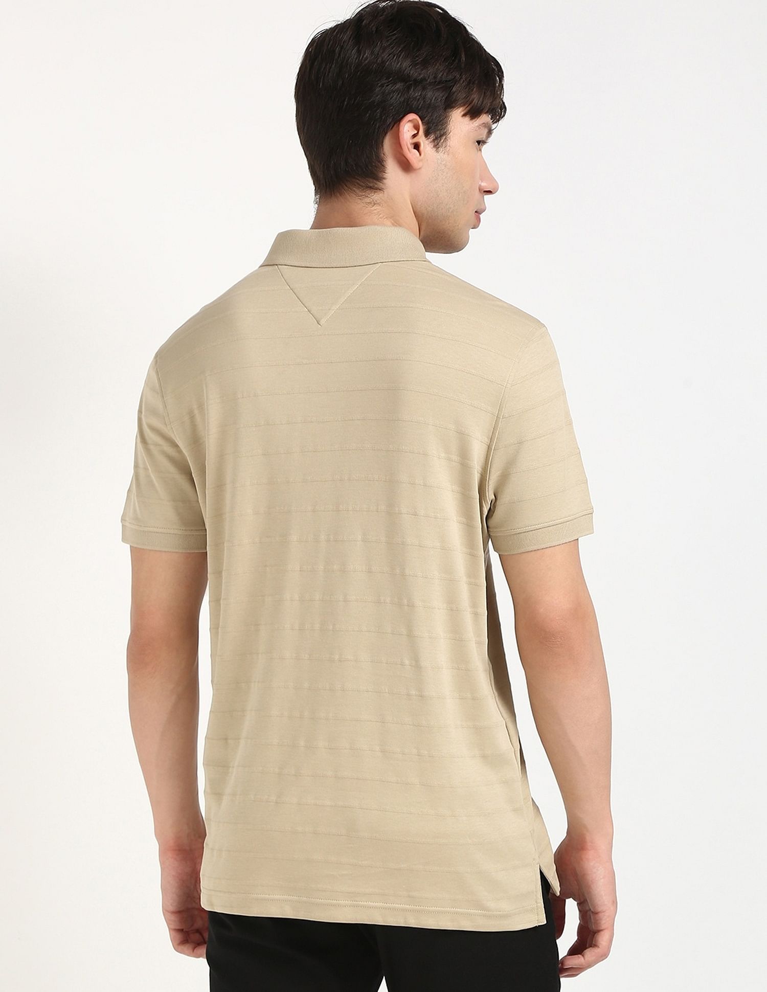 Tommy Hilfiger Self-Design Regular-Fit Cotton Polo Shirt