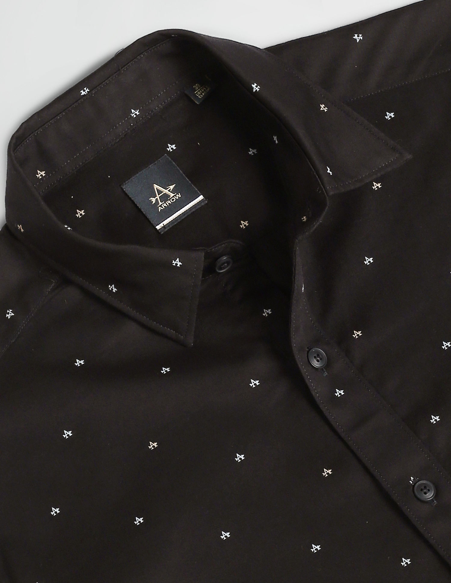 Arrow Sports Brand Print Twill Casual Shirt