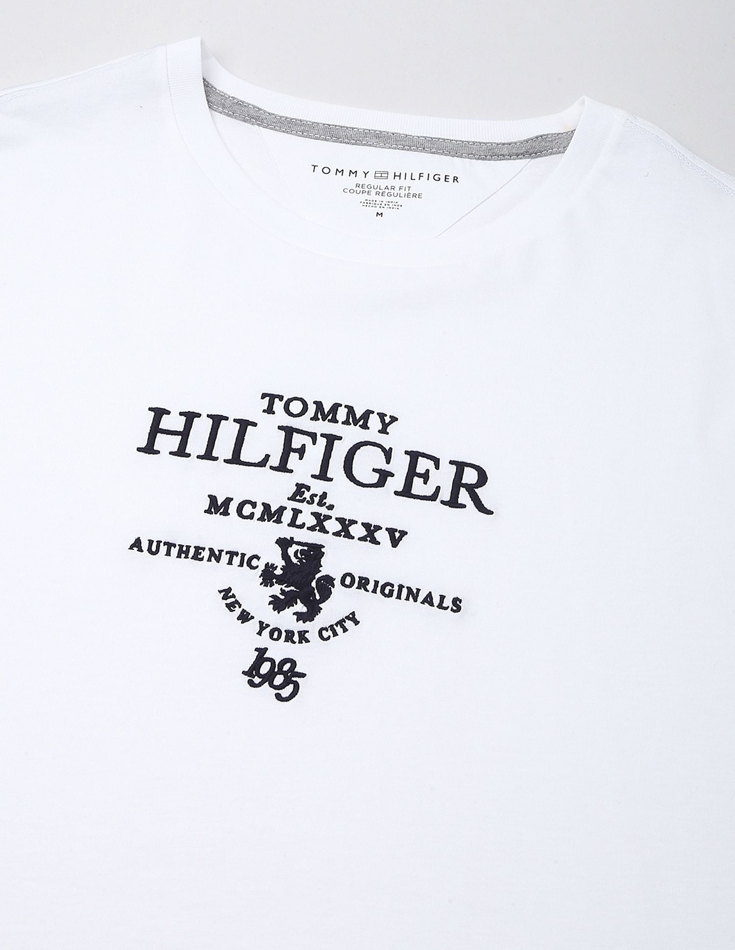 Tommy Hilfiger Embroidered Logo Regular-Fit Cotton T-Shirt