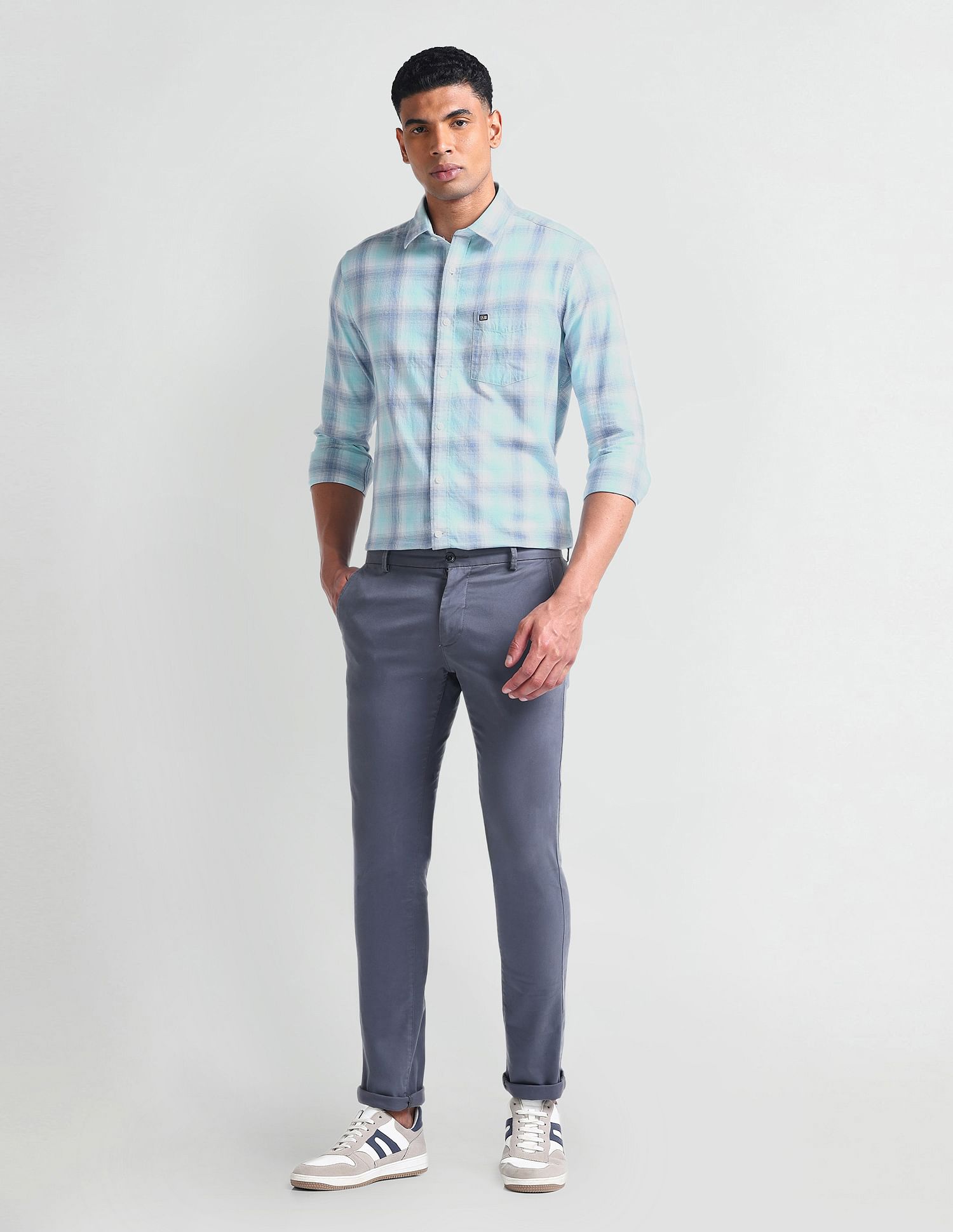 Arrow Sport Manhattan Slim Fit Twill Shirt