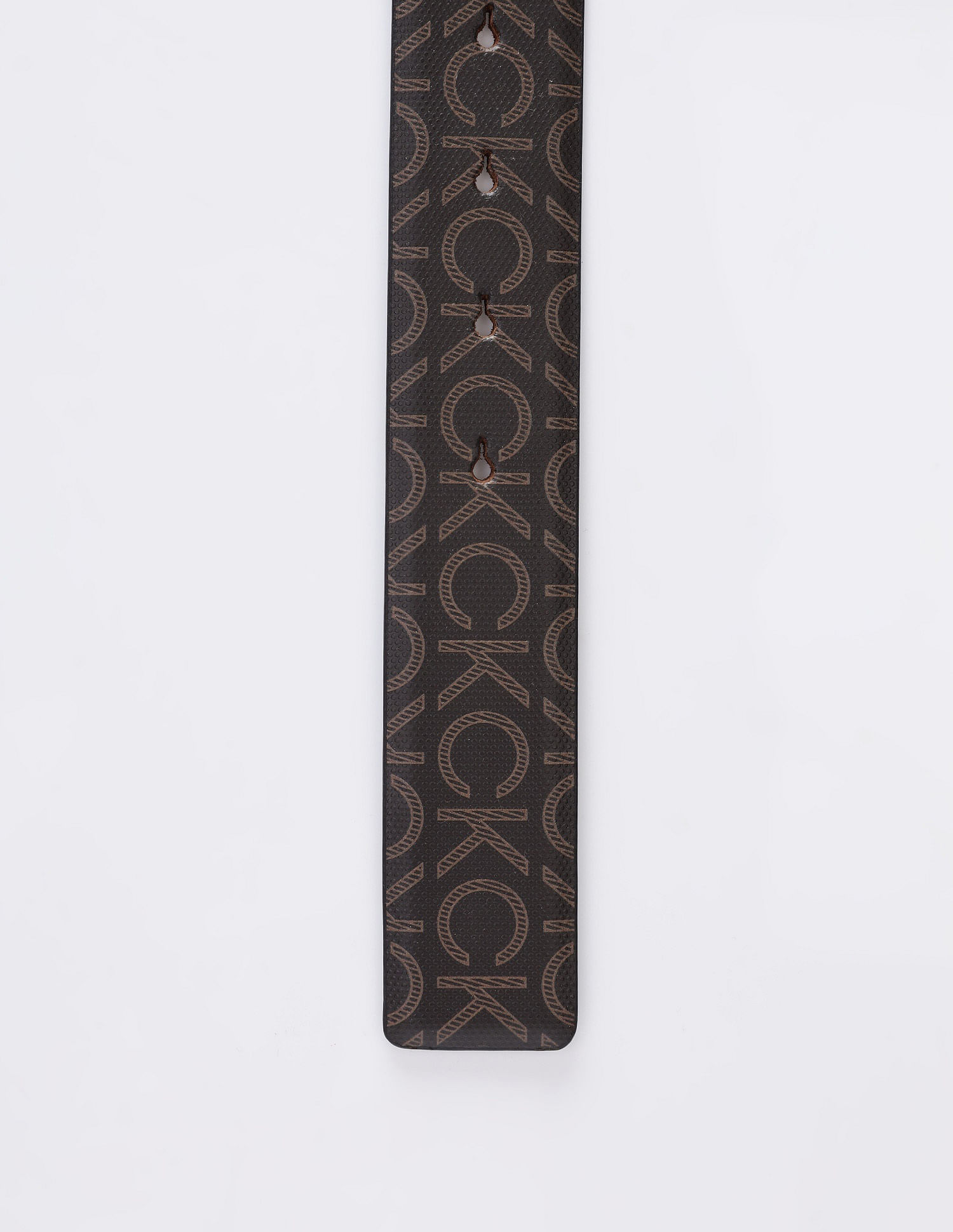 Calvin Klein Printed Brown Leather Reversible Belts