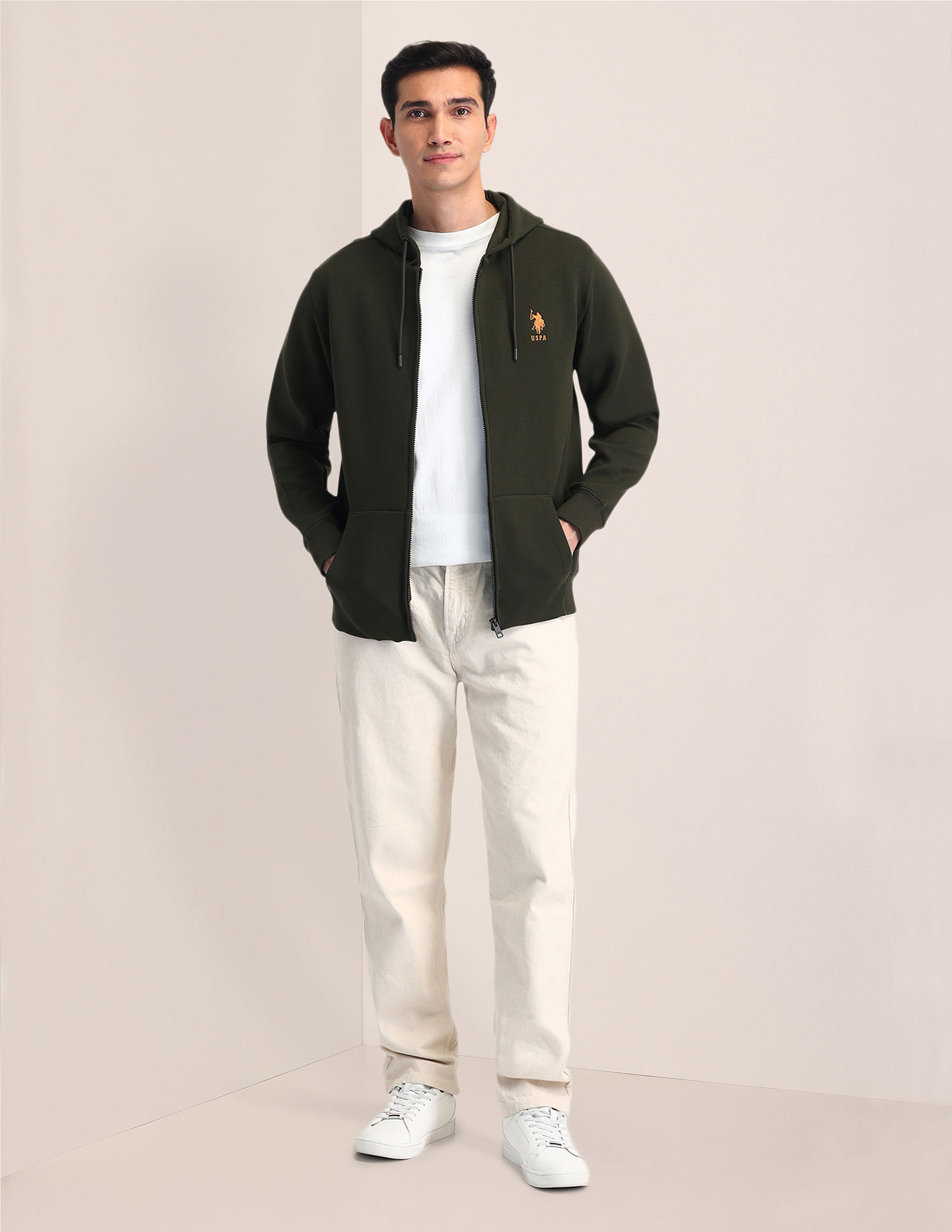U.S. Polo Assn. Hooded Regular Fit Sweatshirt
