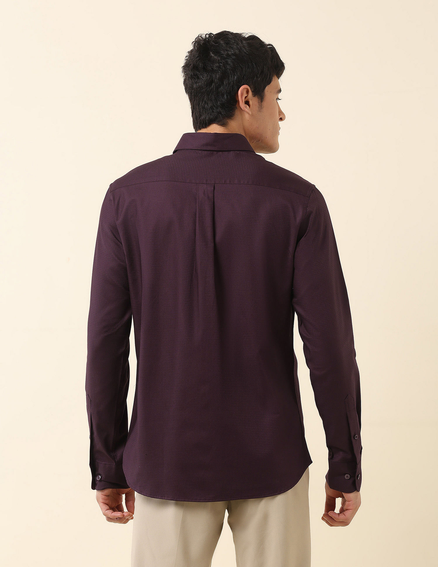 U.S. Polo Assn. Tailored Fit Solid Pure Cotton Shirt