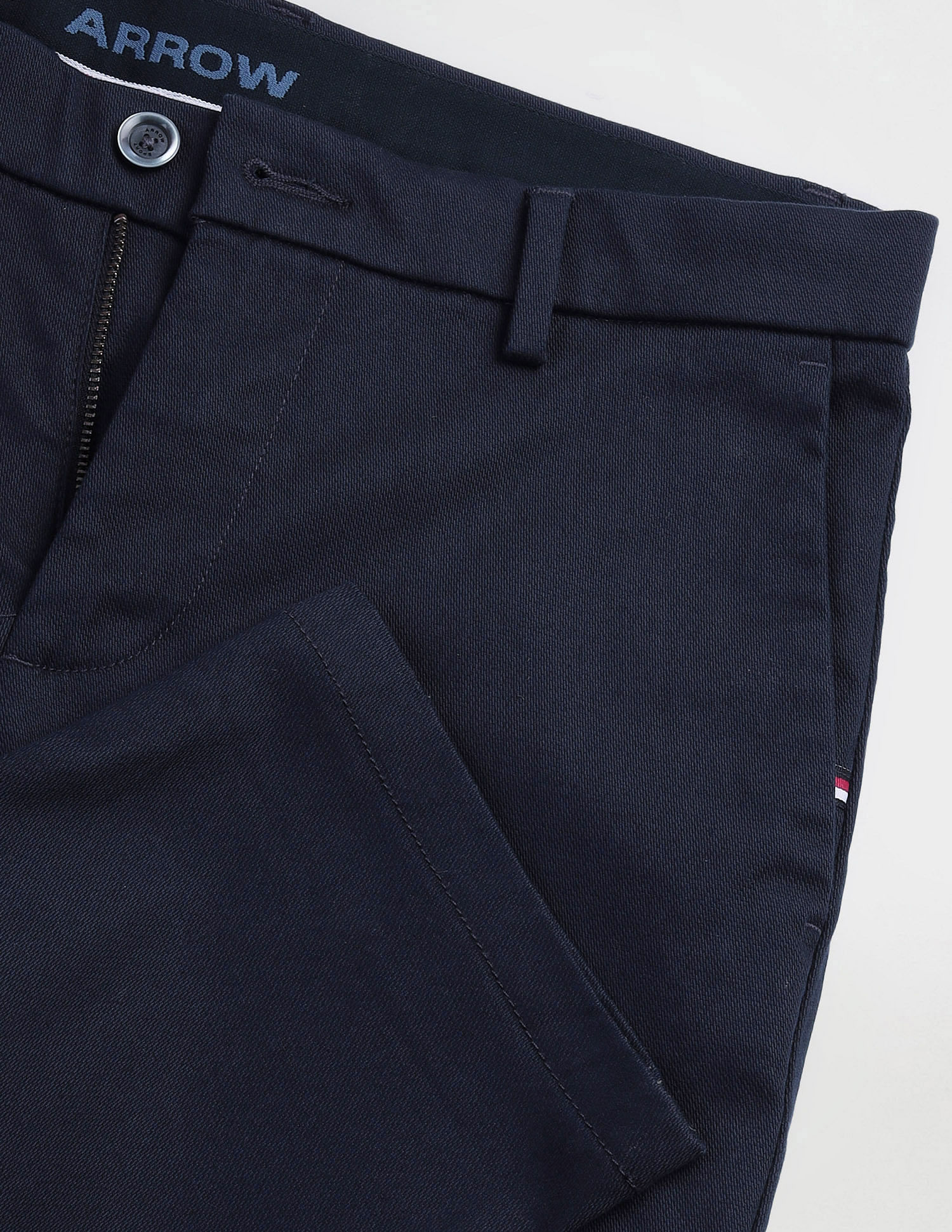 Arrow Sports Autoflex Slim Fit Dobby Trousers