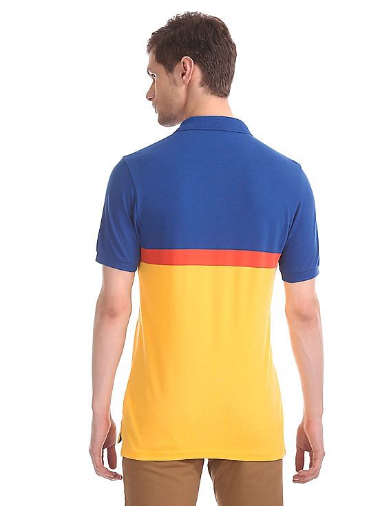 U.S. Polo Assn. Colour Block Pique Polo Shirt