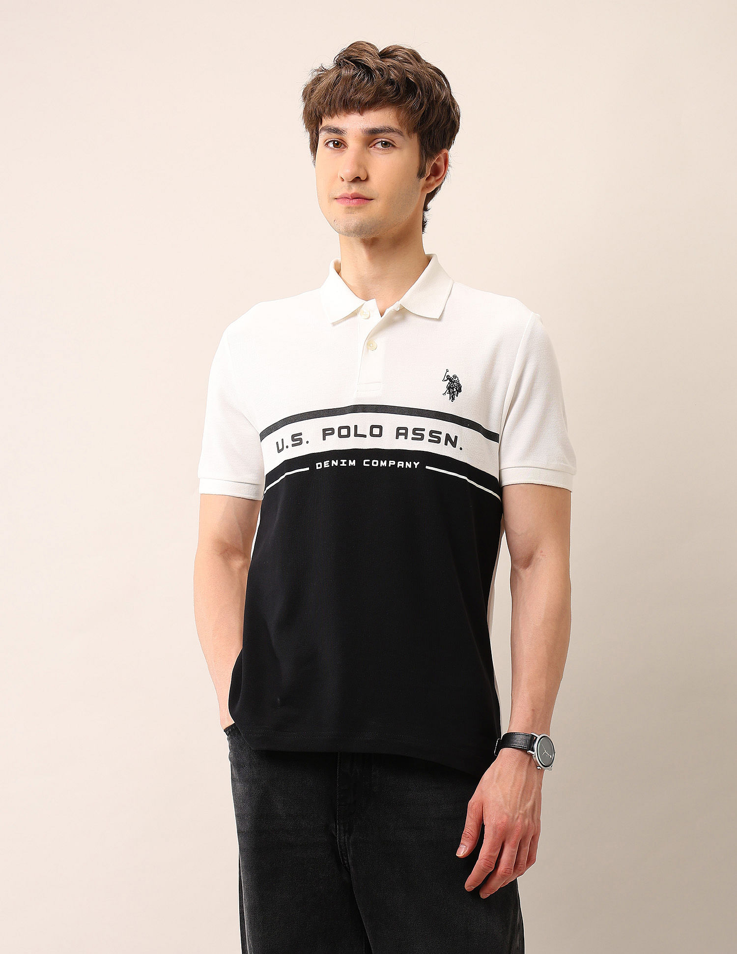 U.S. Polo Assn. Denim Co. Muscle Fit Pure Cotton Polo Shirt