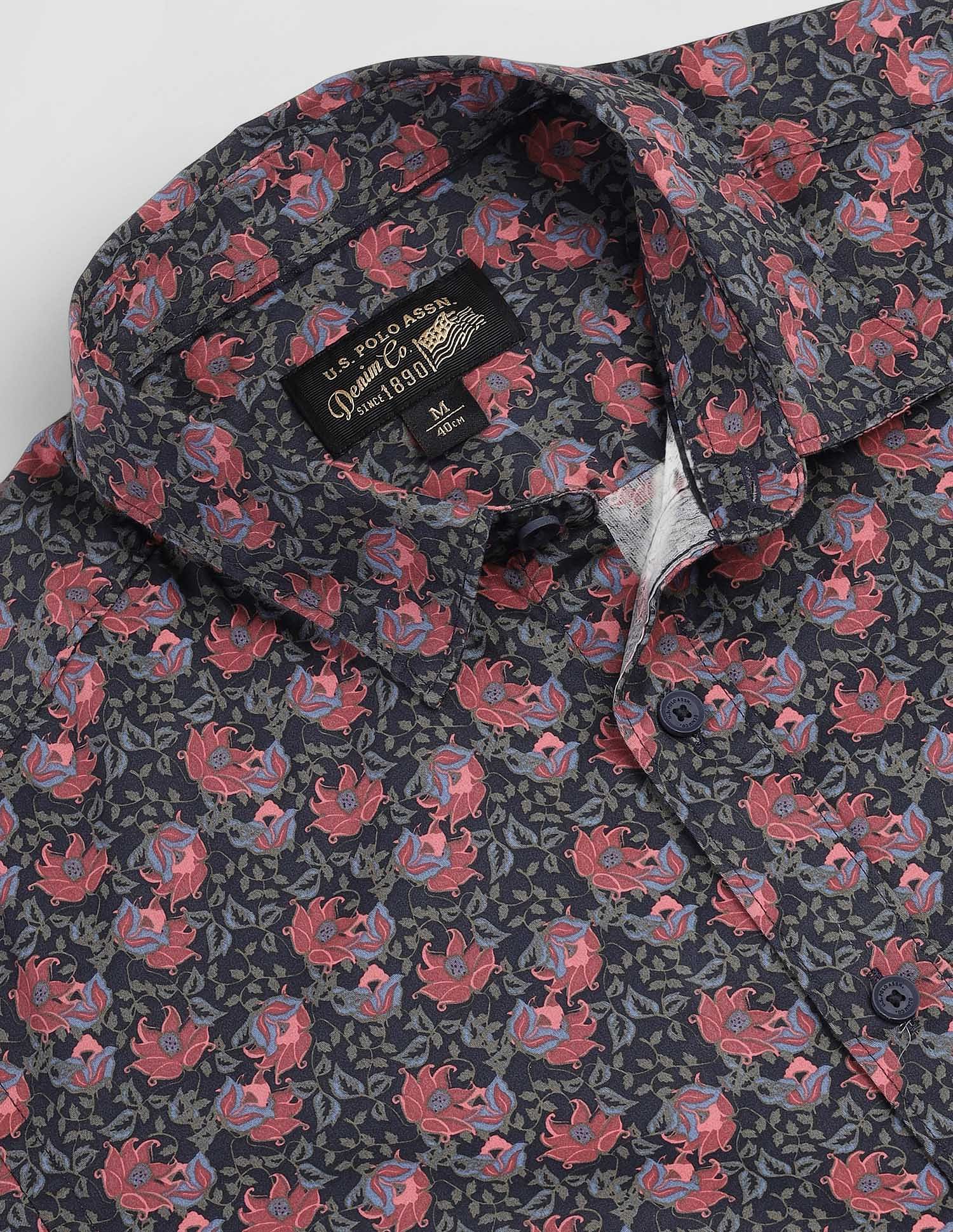 U.S. Polo Assn. Denim Co. Floral Print Slim Shirt
