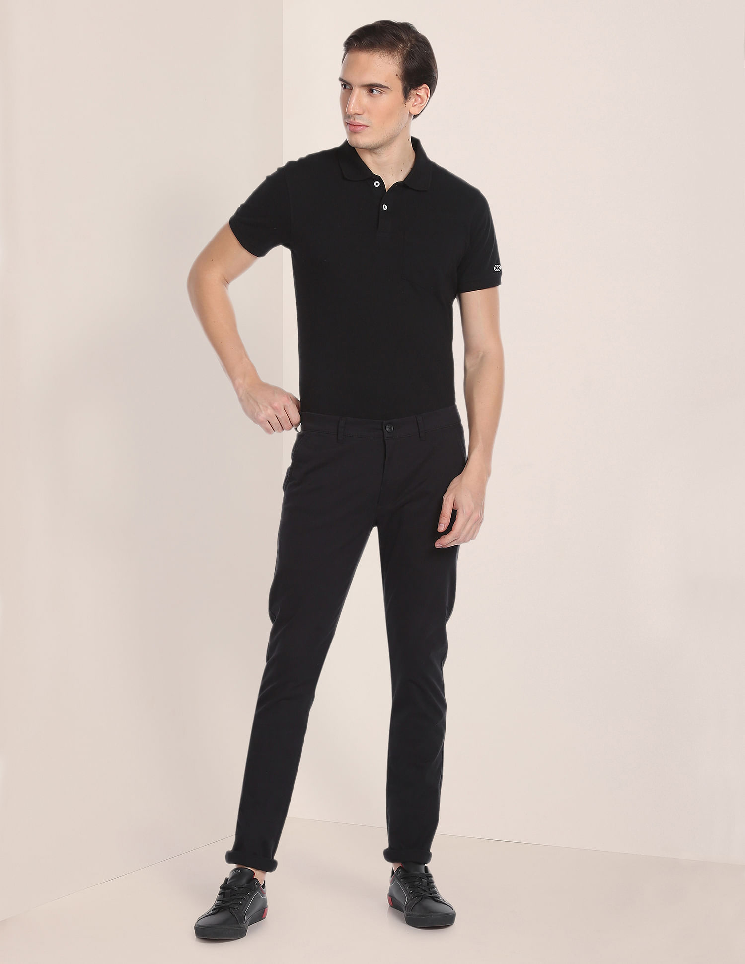 U.S. Polo Assn. Twill Textured Casual Trousers