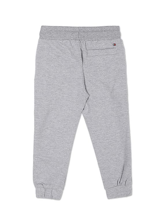 Tommy Hilfiger Kids Boys Grey Flag Heathered Sweatpants