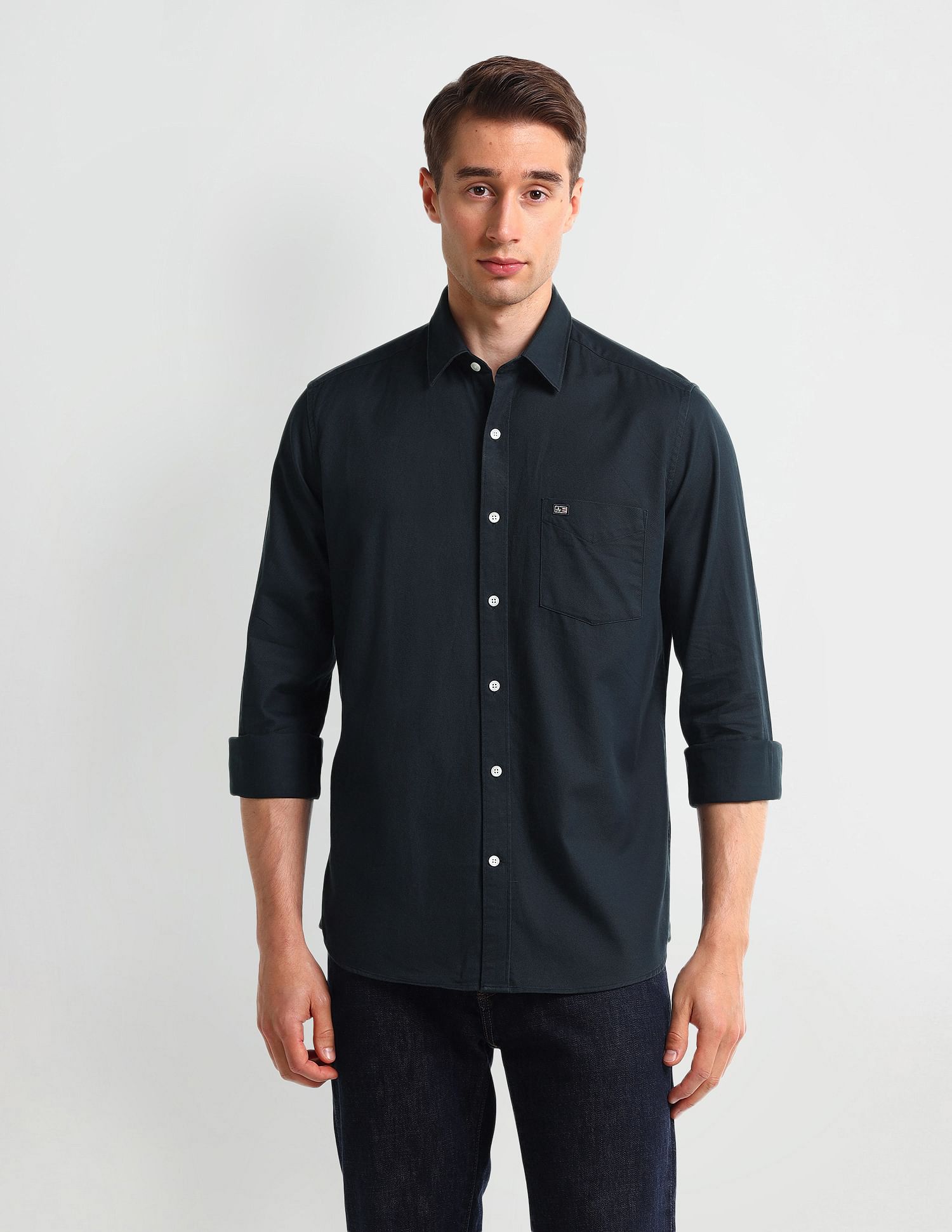 Arrow Sport Manhattan Slim Cotton Shirt