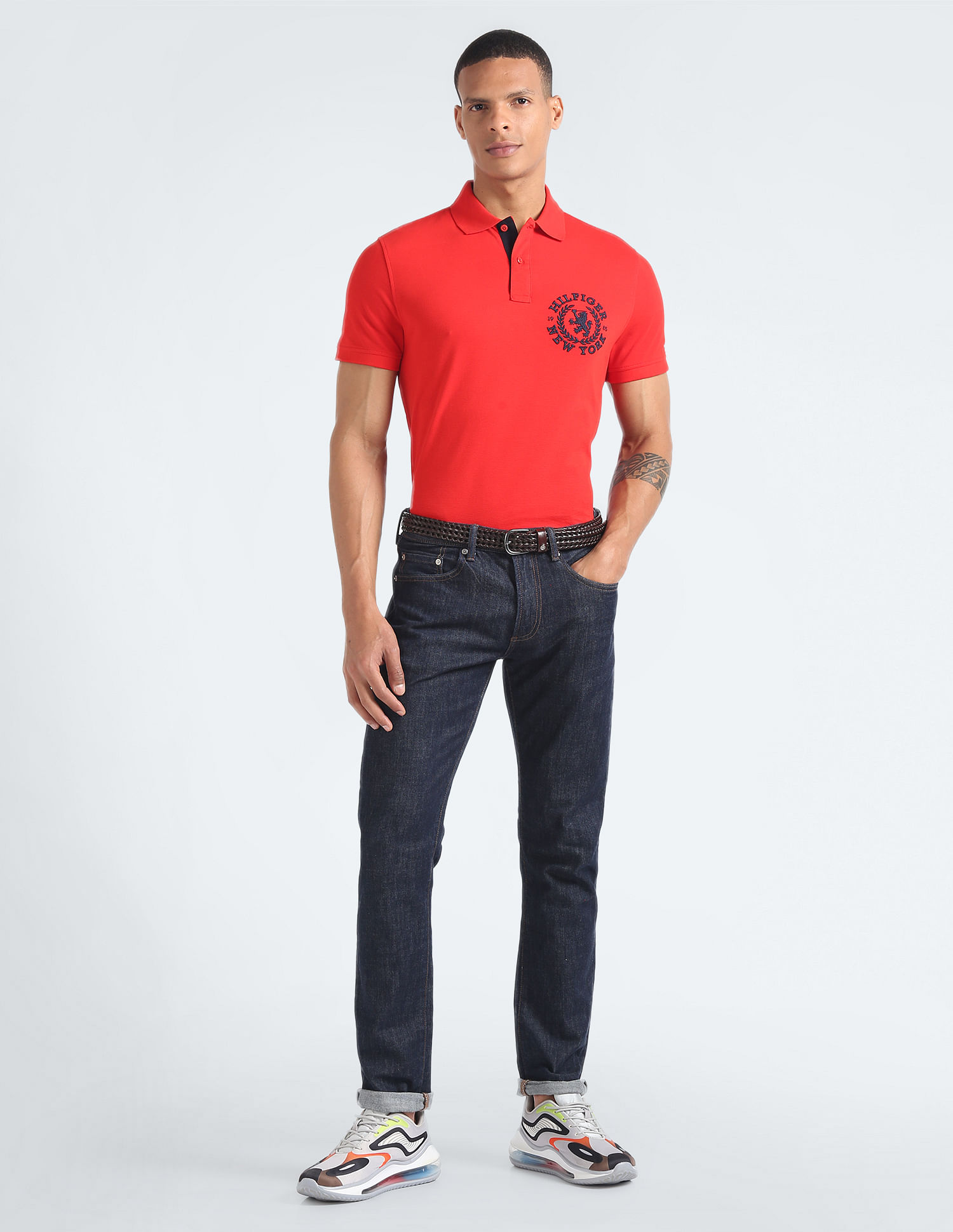 Tommy Hilfiger Embroidered Logo Regular Fit Polo Shirt