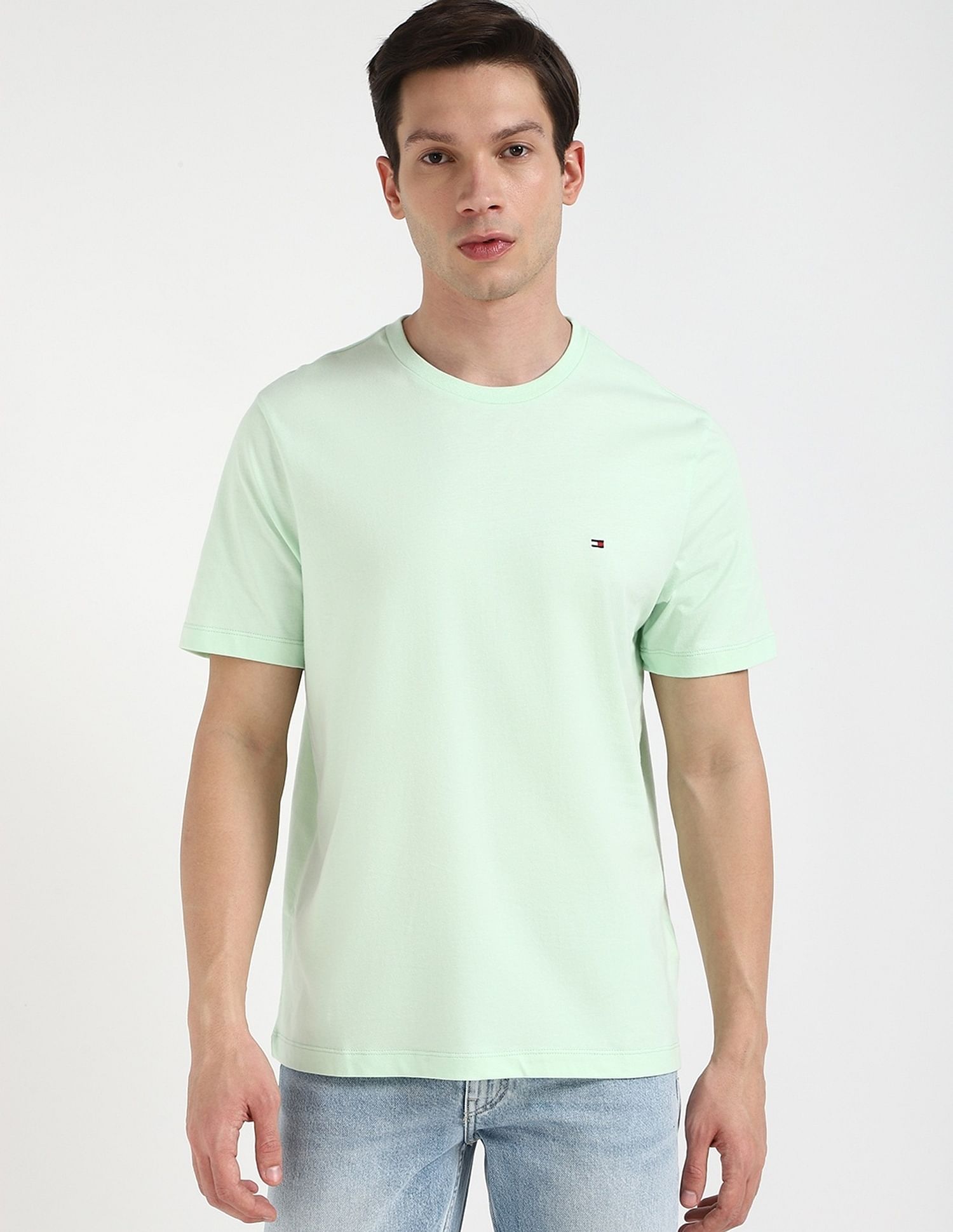 Tommy Hilfiger Solid Regular-Fit Cotton T-Shirt