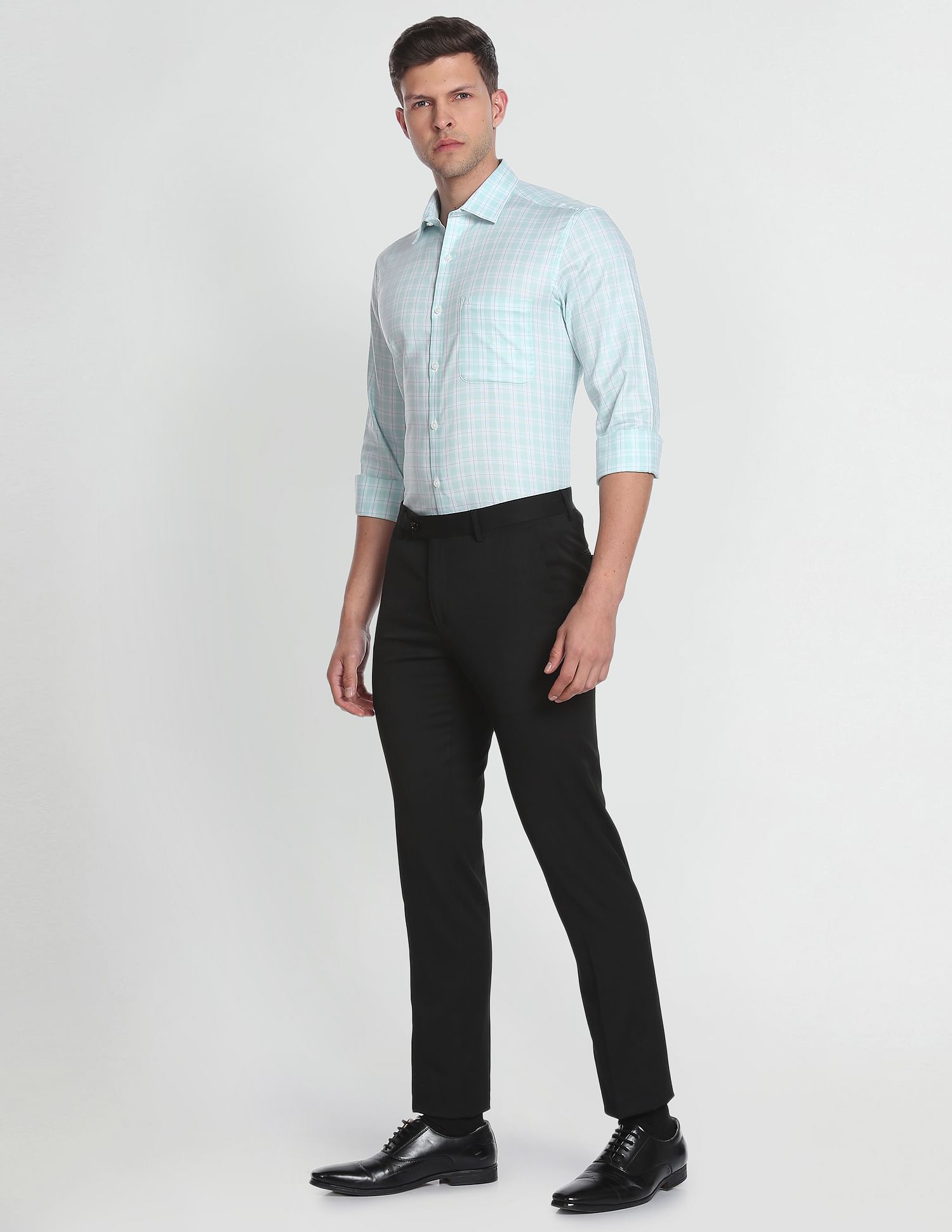 Arrow Auto Press Tartan Check Shirt