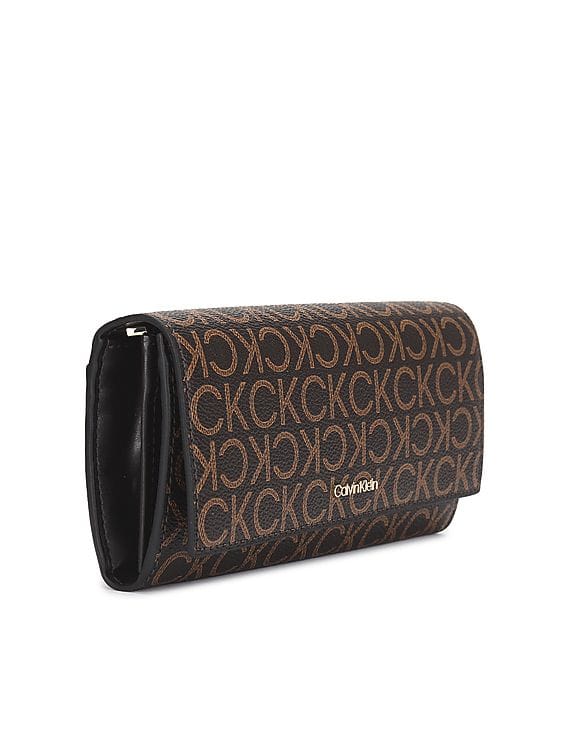 Calvin Klein Wristlet Brown Calvin Klein Men's Leather Passcase