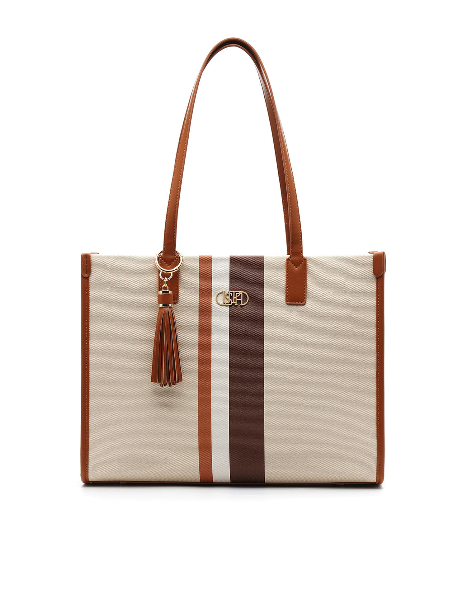 U.S. Polo Assn. Women Valour Striped Tote Bag
