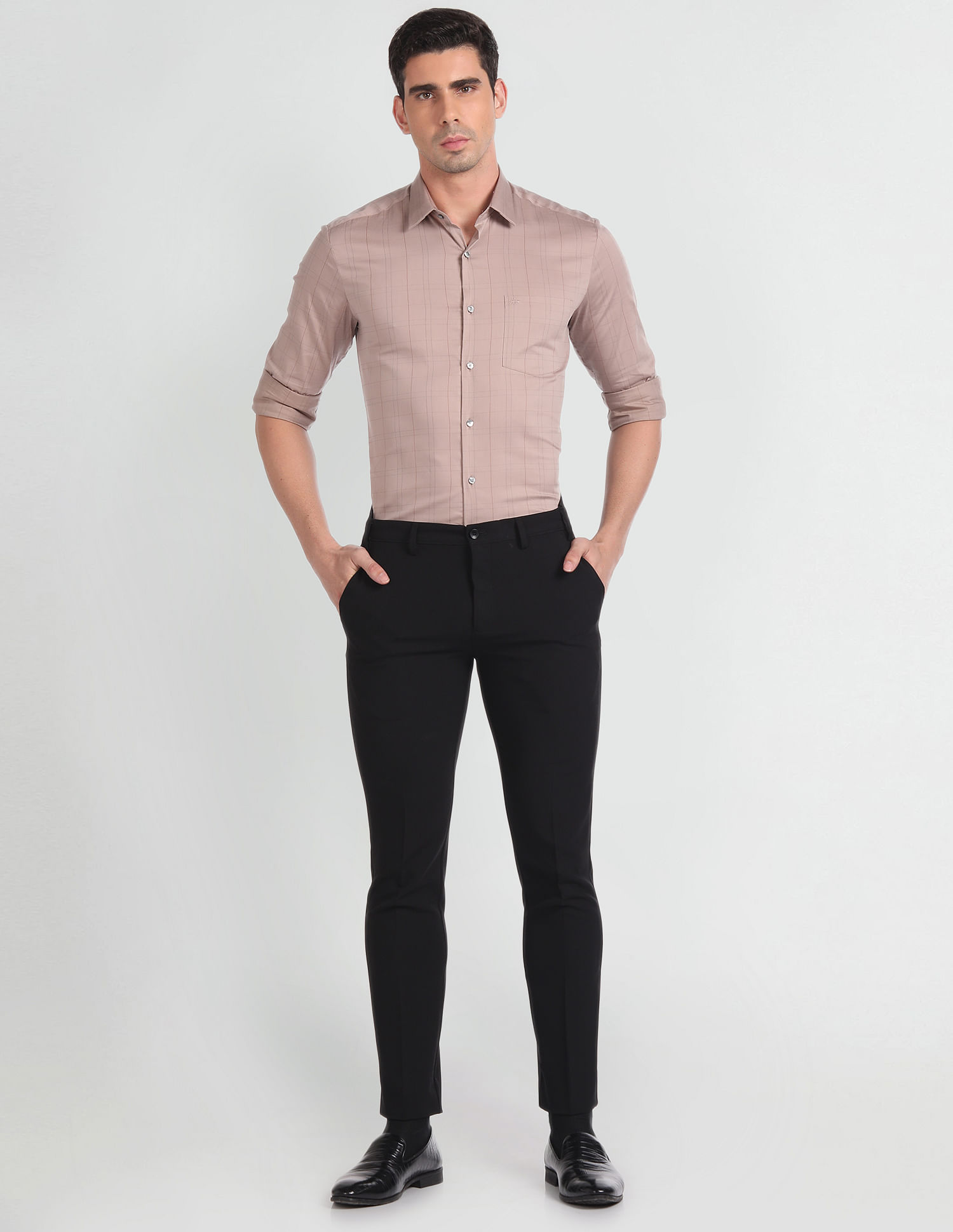 Arrow Manhattan Slim Fit Twill Shirt