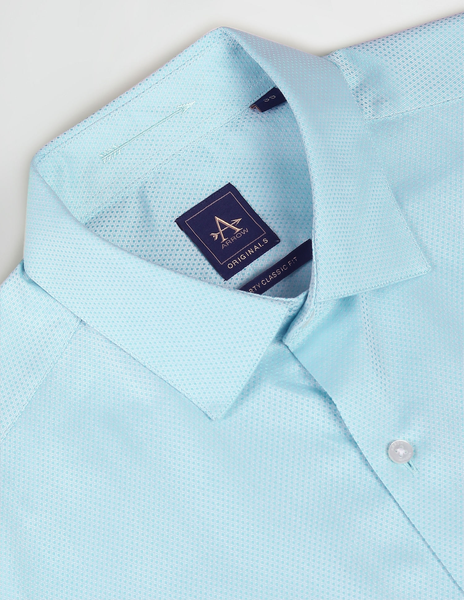 Arrow Cutaway Collar Self Design Shirt
