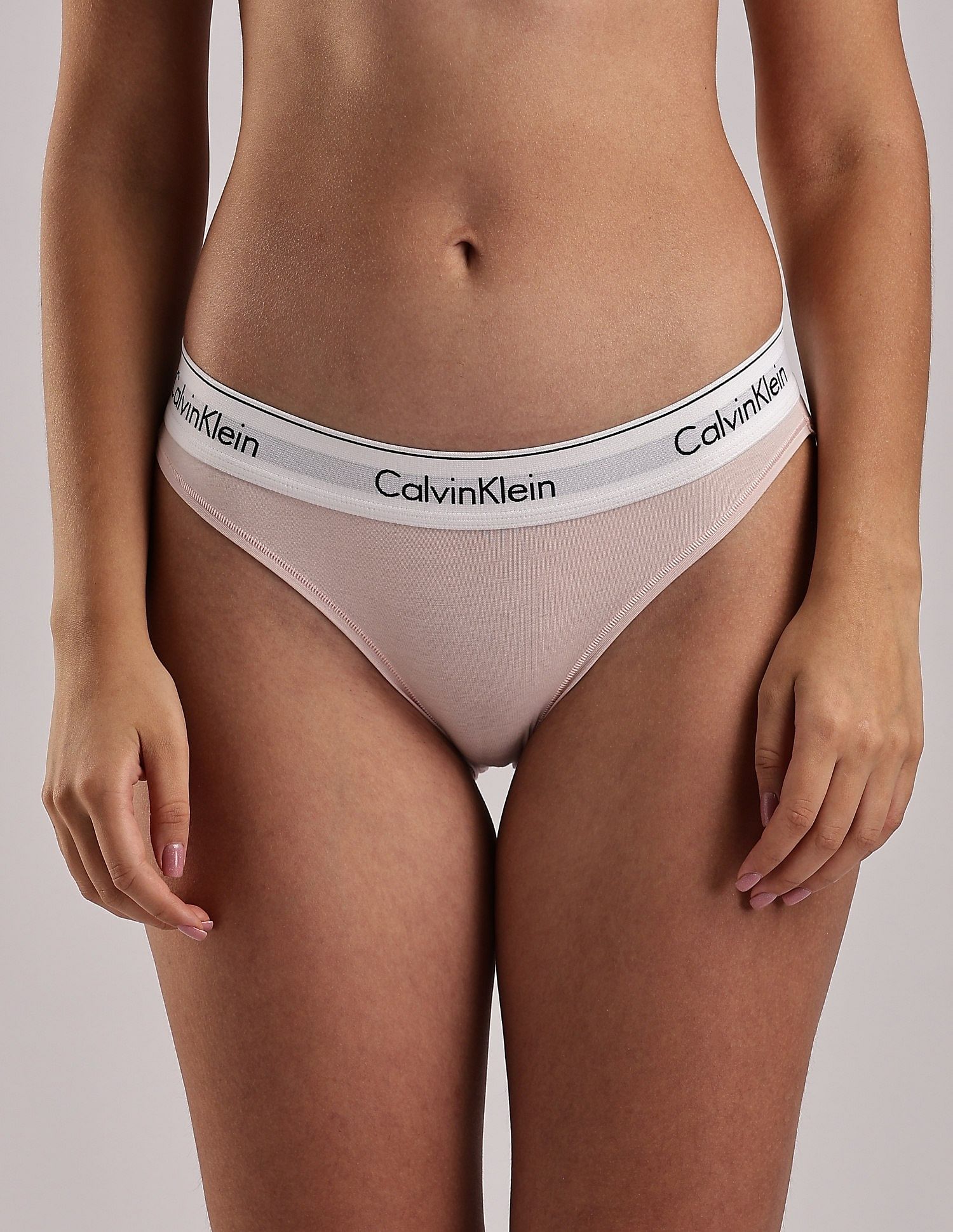 Calvin Klein Underwear Pink Solid Mid Rise Panties