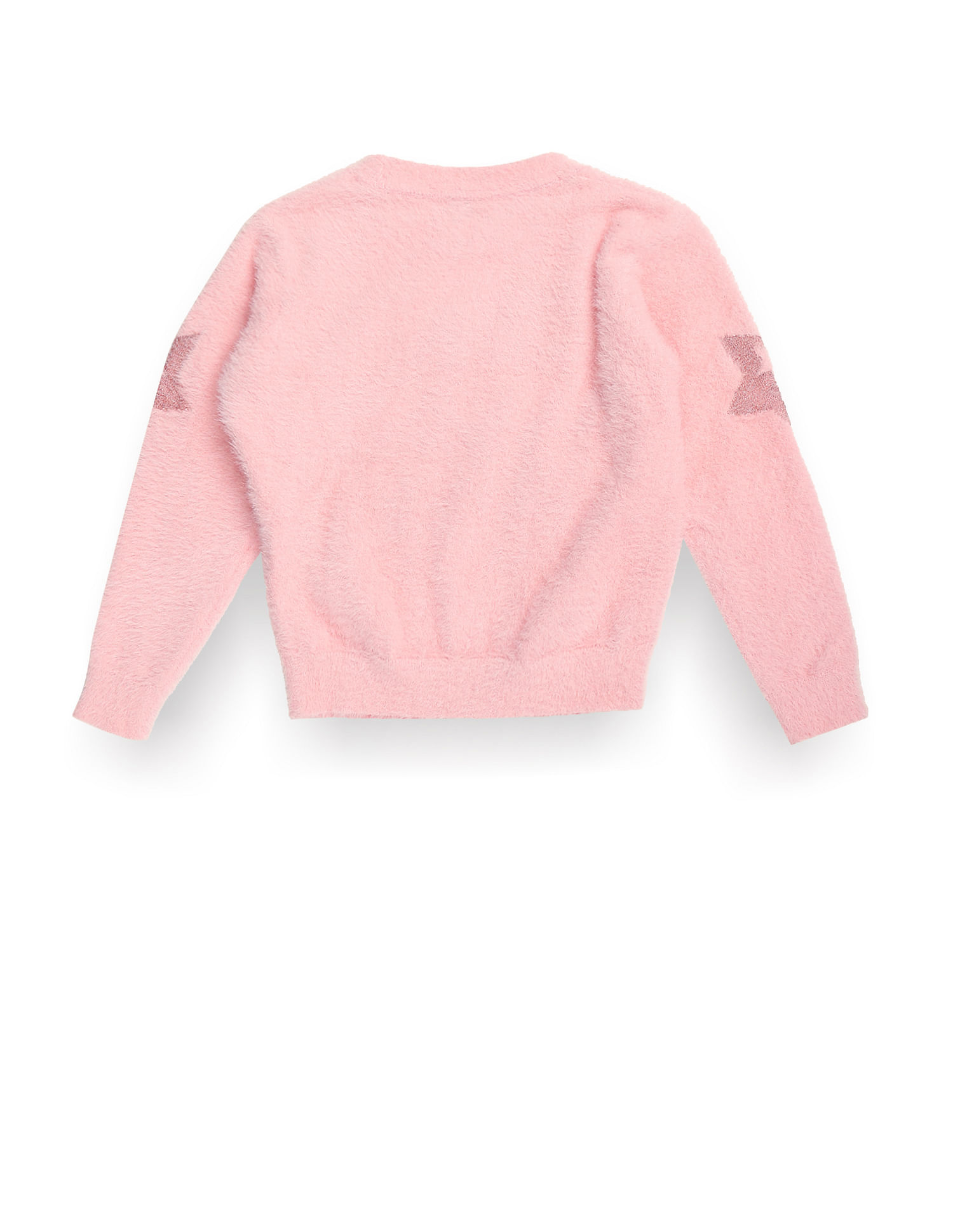 U.S. Polo Assn. Kids Girls Patterned Knit Pullover Sweater