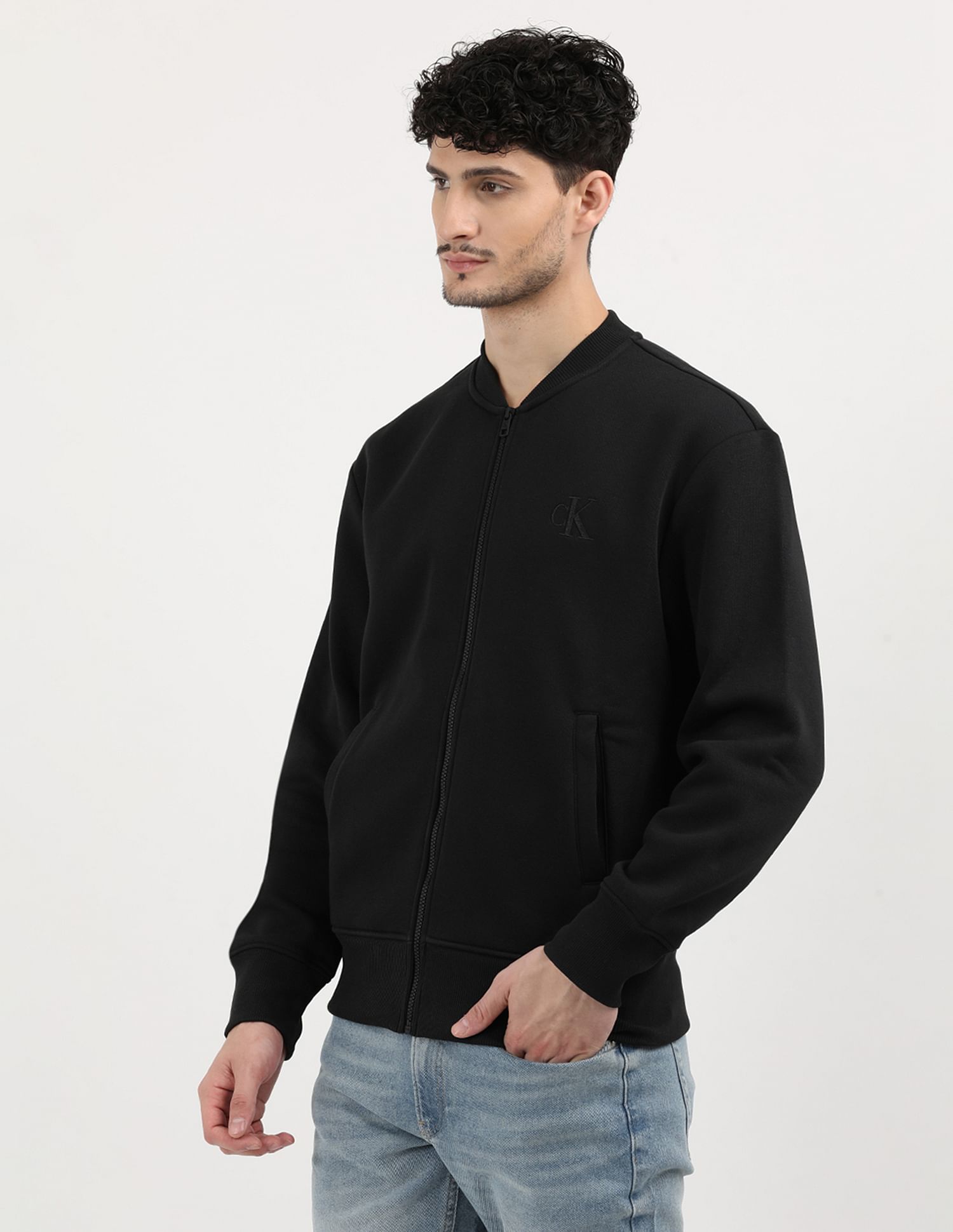 Calvin Klein Relaxed Fit Solid Sweatshirt