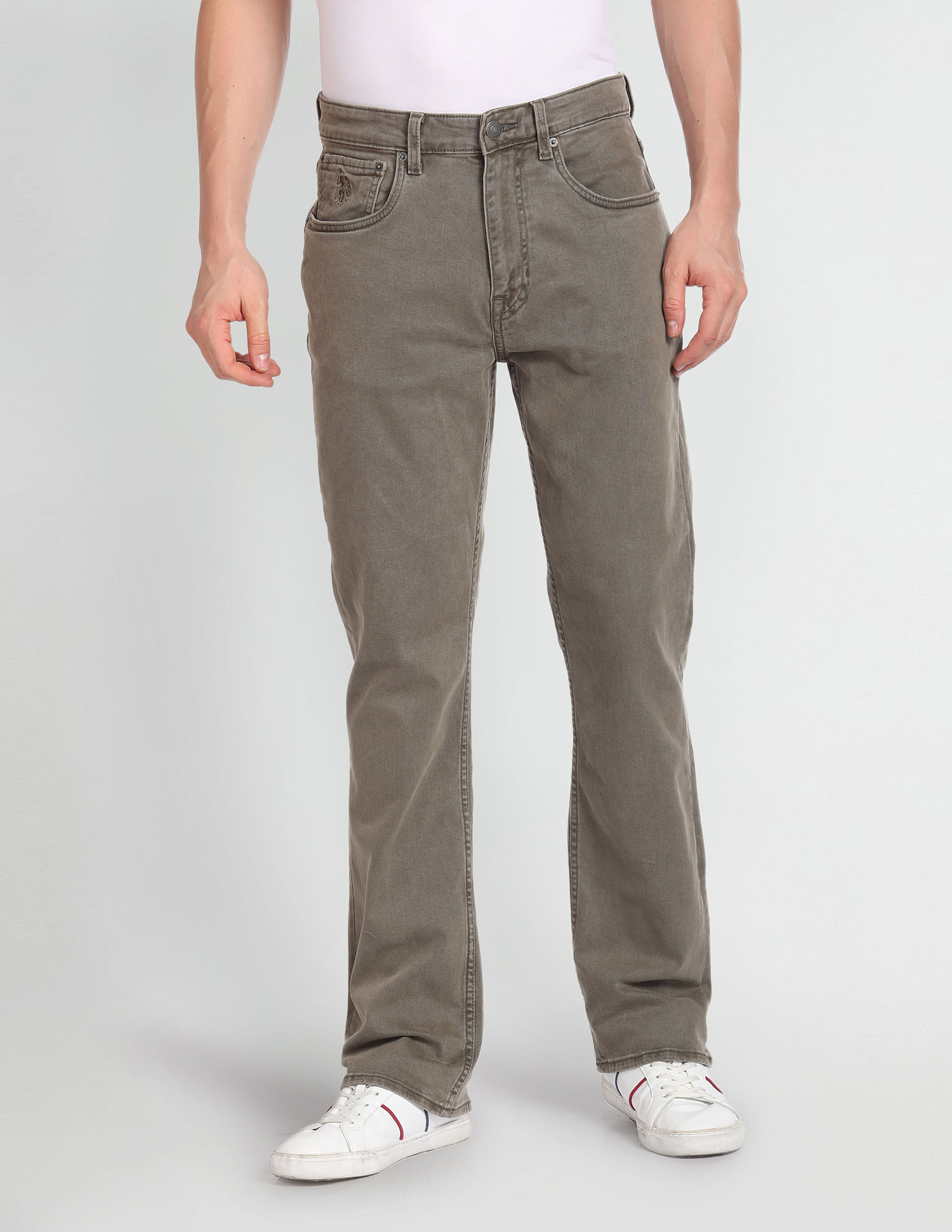 U.S. Polo Assn. Denim Co. Connor Bootcut Fit Brown Jeans