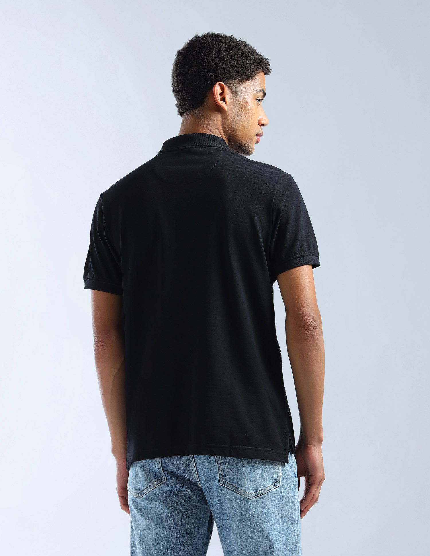 Flying Machine Solid Pure Cotton Essentials Polo Shirt