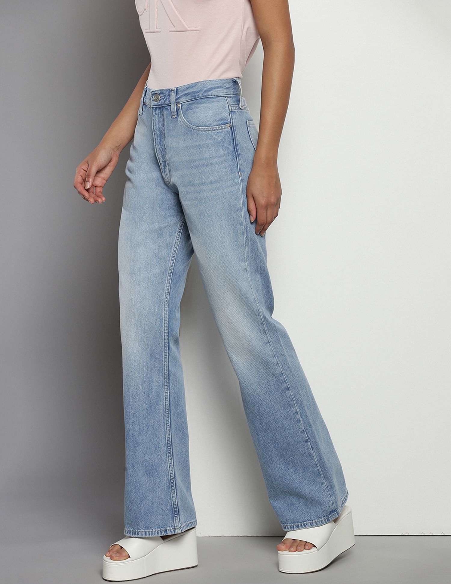 Calvin Klein Recycled Cotton Bootcut Jeans