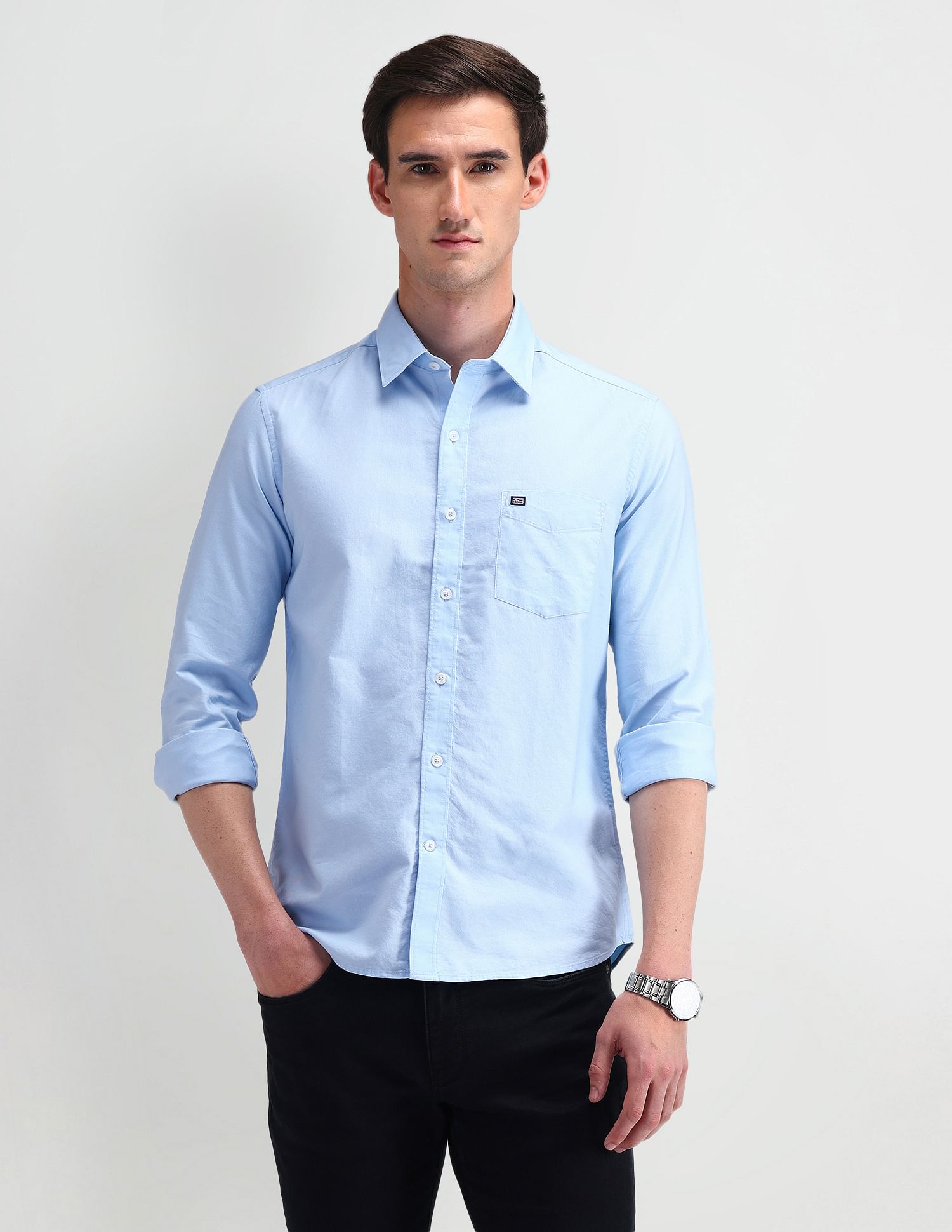 Arrow Sport Manhattan Slim Fit Dobby Shirt