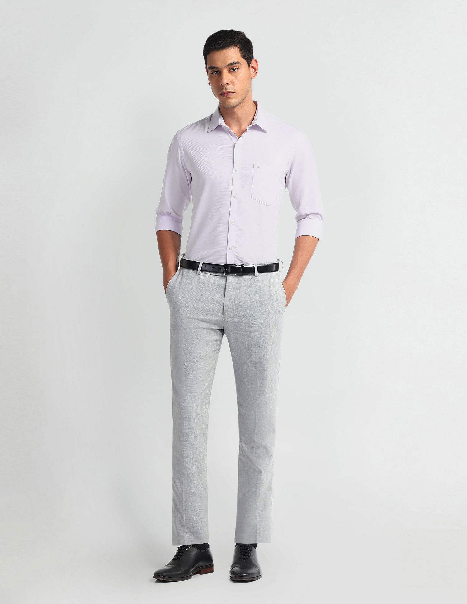 Arrow Horizontal Stripe Slim Fit Shirt