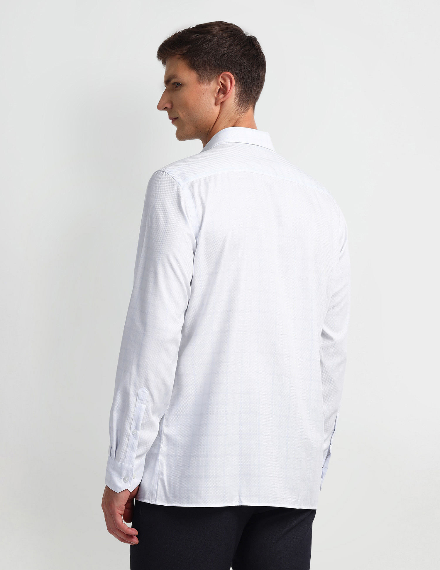 Arrow Liberty Classic Regular Self-design Shirt