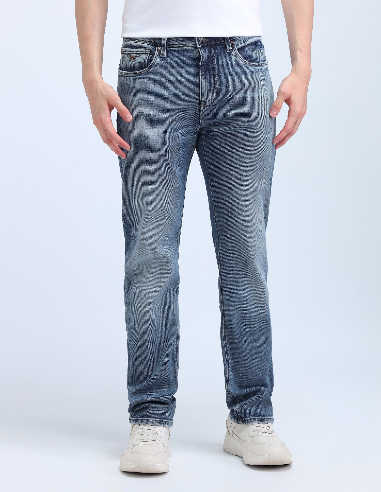 Flying Machine Mid Rise Straight Fit Jeans
