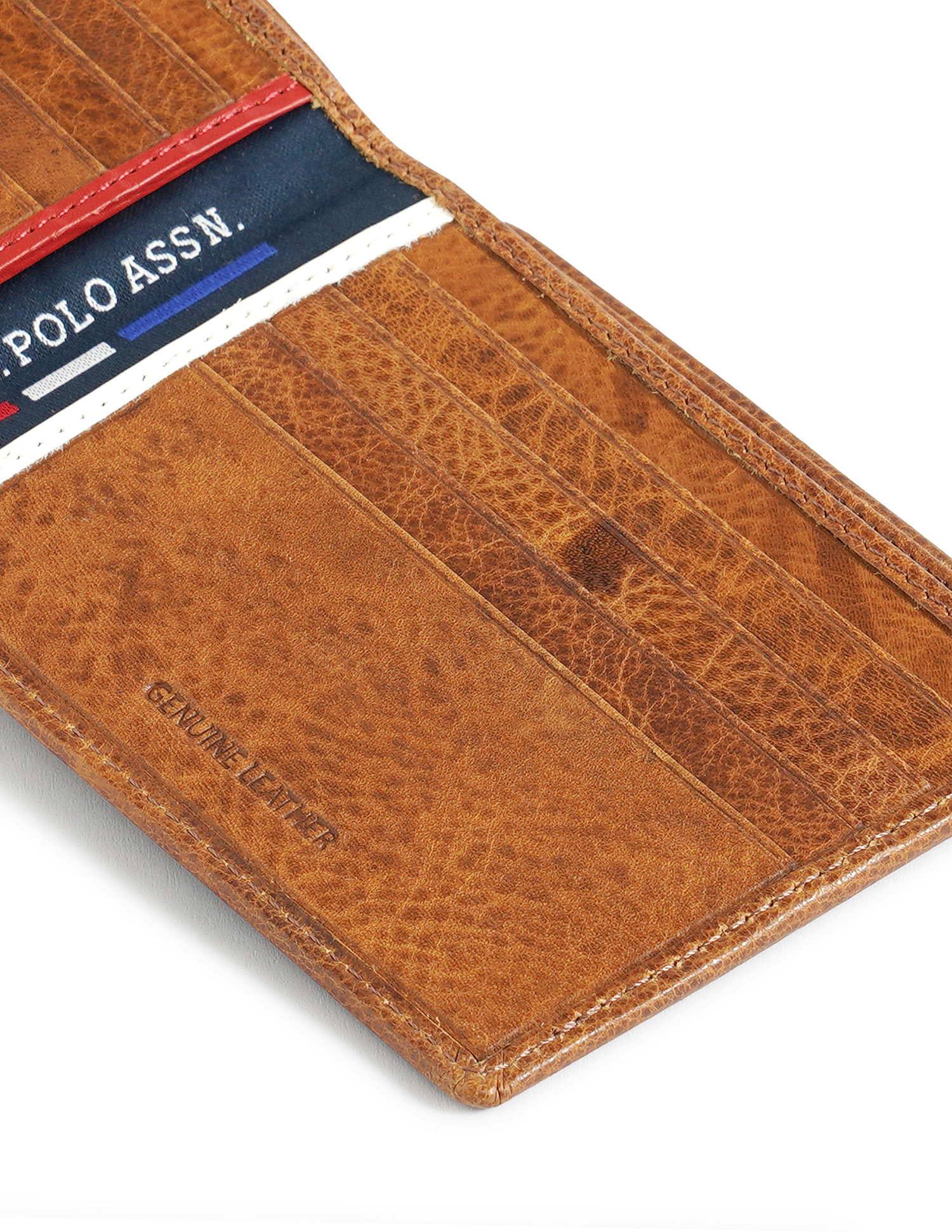 U.S. Polo Assn. Bi-Fold Textured Leather Wallet