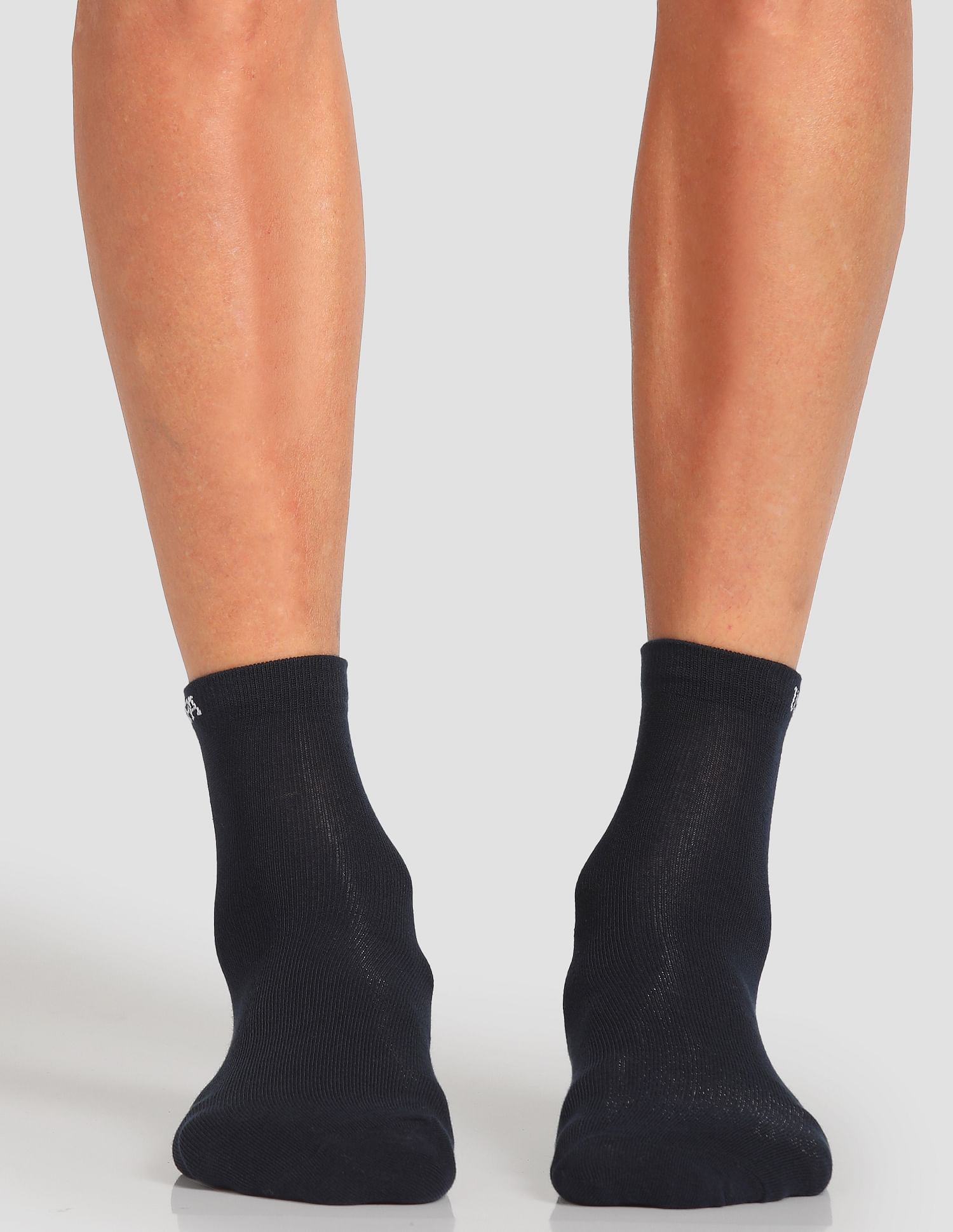 USPA Innerwear Aloe Finish Ankle Length ES002 Socks - Pack Of 3