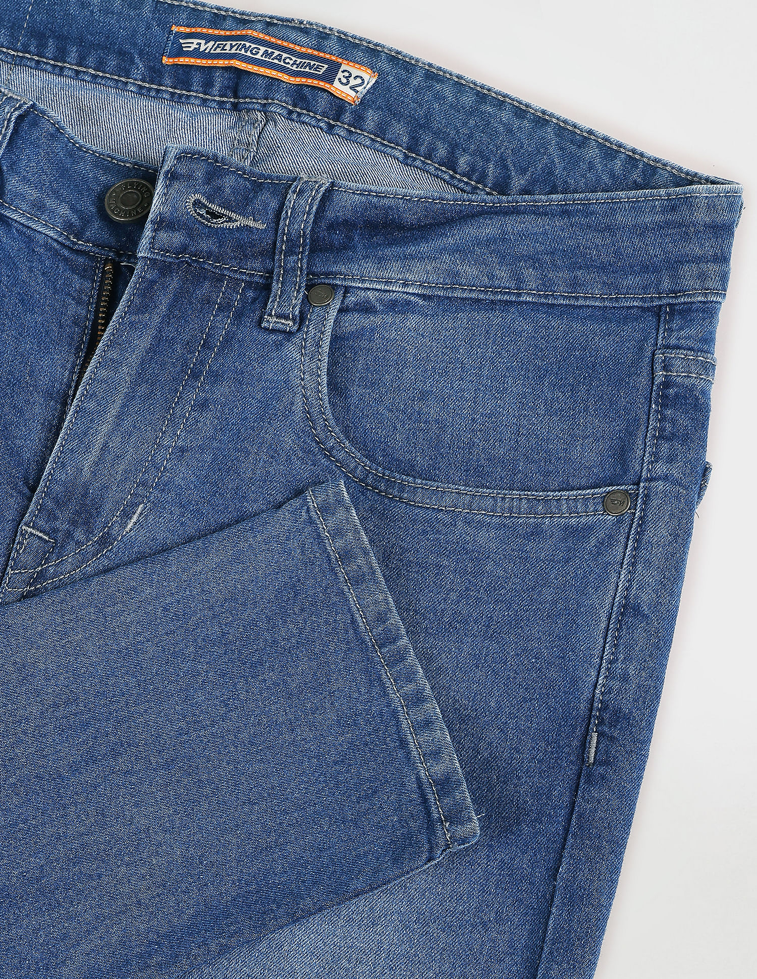 Flying Machine Stone Wash Jackson Skinny Fit Jeans