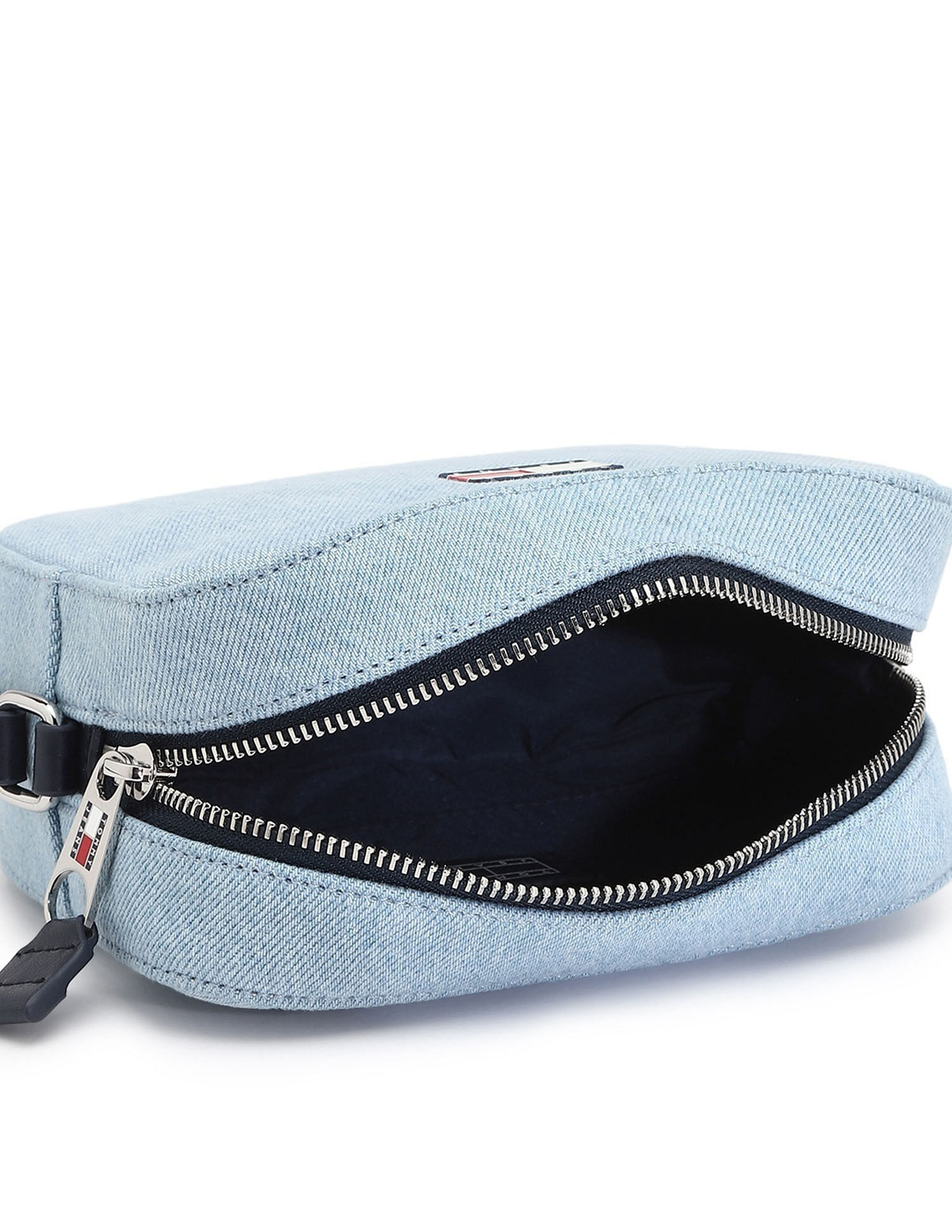 Tommy Hilfiger Textured Light-Blue Cotton Bag