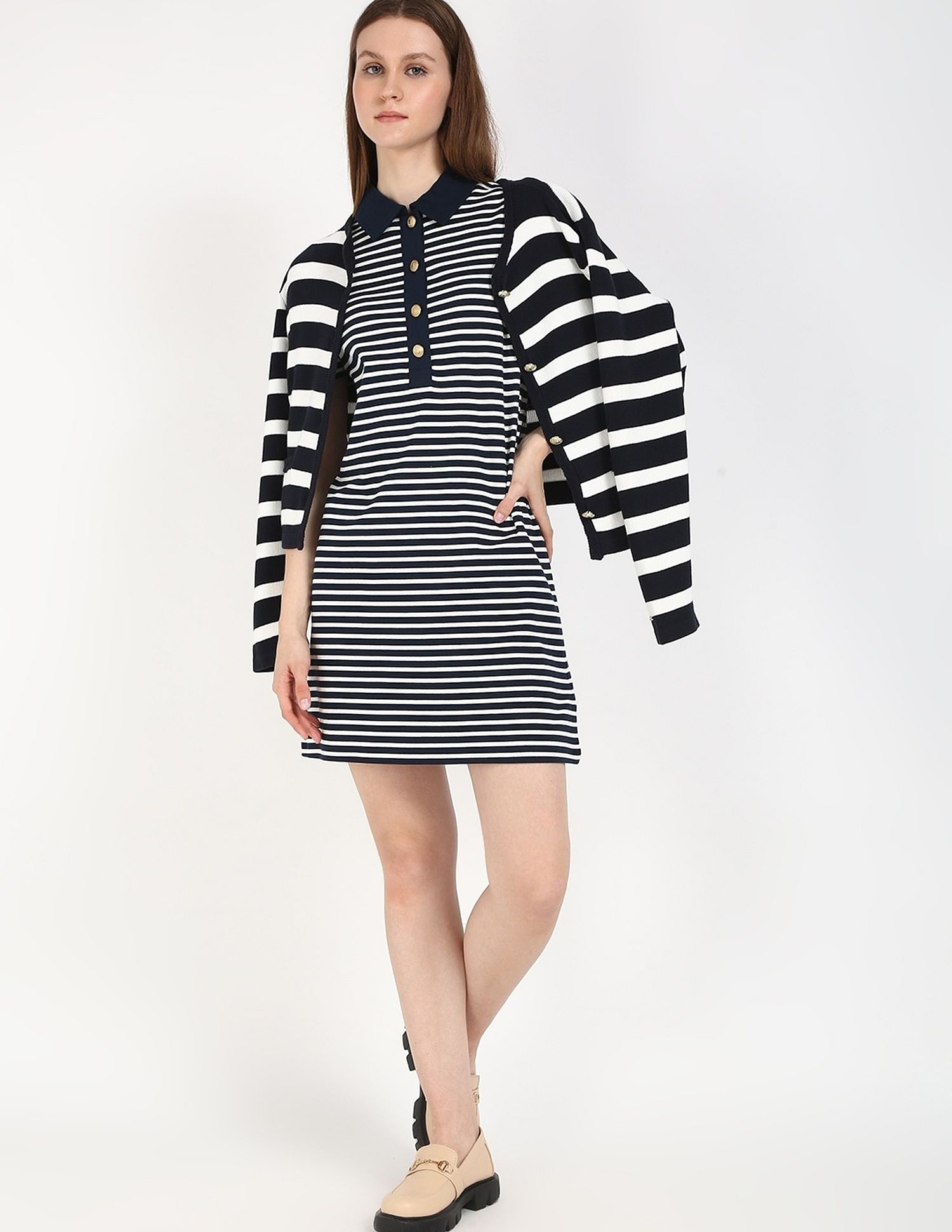 Tommy Hilfiger Cotton Polo Collar T-Shirt Dress